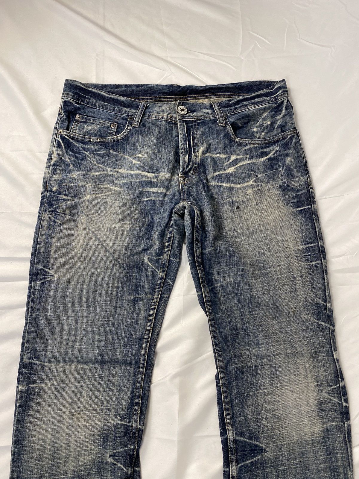 Japanese Brand 2000 Rupert Edge Washed Japanese Punk Style Jeans Denims Size US 35 - 6 Thumbnail