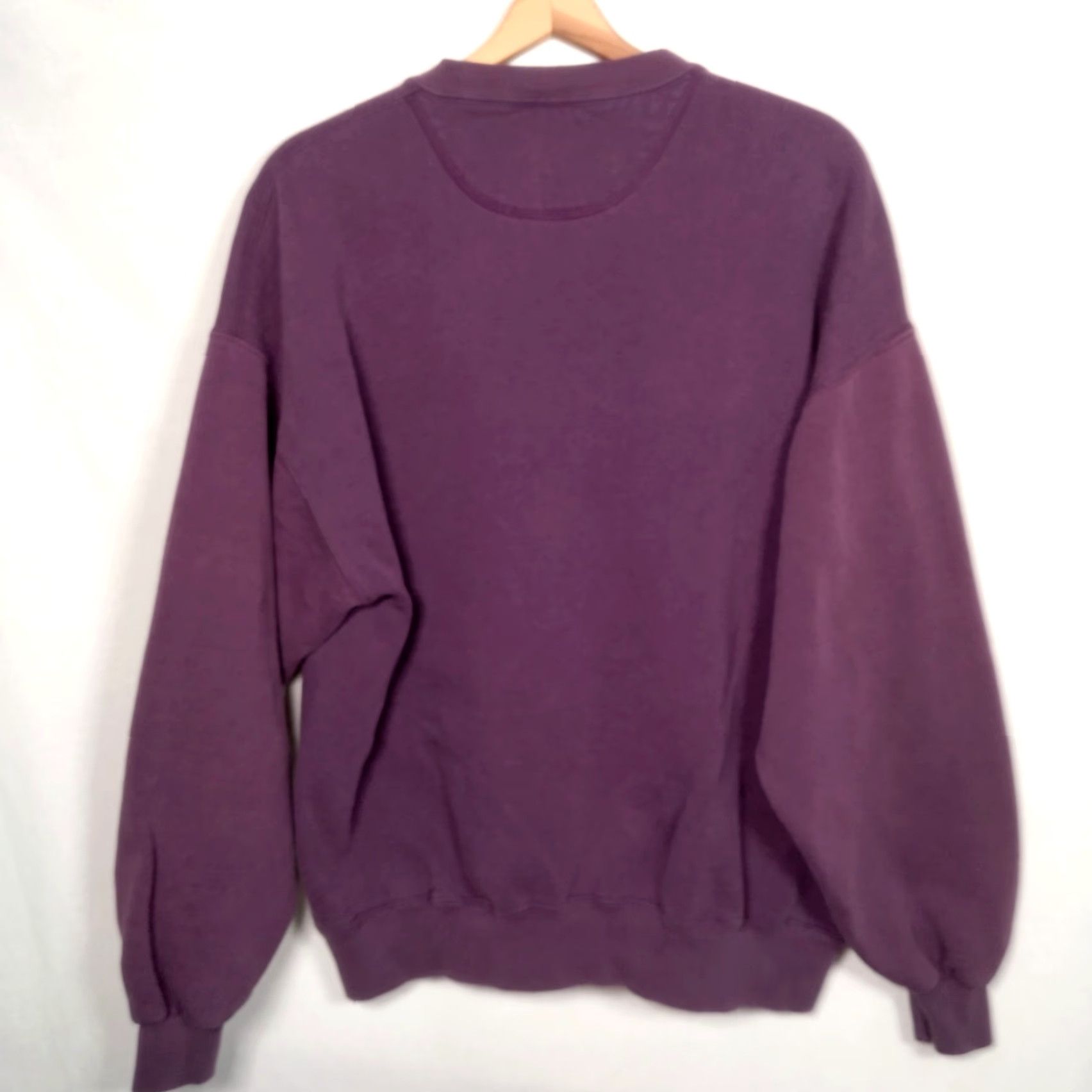 Jerzees VINTAGE Jerzees West Virginia Sweatshirt XL Purple Pullover Cotton Butterfly Nature Mens Size US XL / EU 56 / 4 - 4 Thumbnail