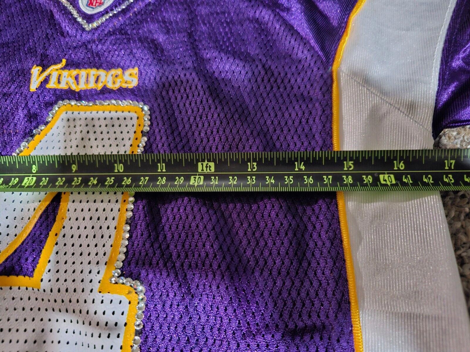 Reebok Minnesota Vikings Brett Favre Jersey Bedazzled Reebok M Size ONE SIZE - 5 Thumbnail