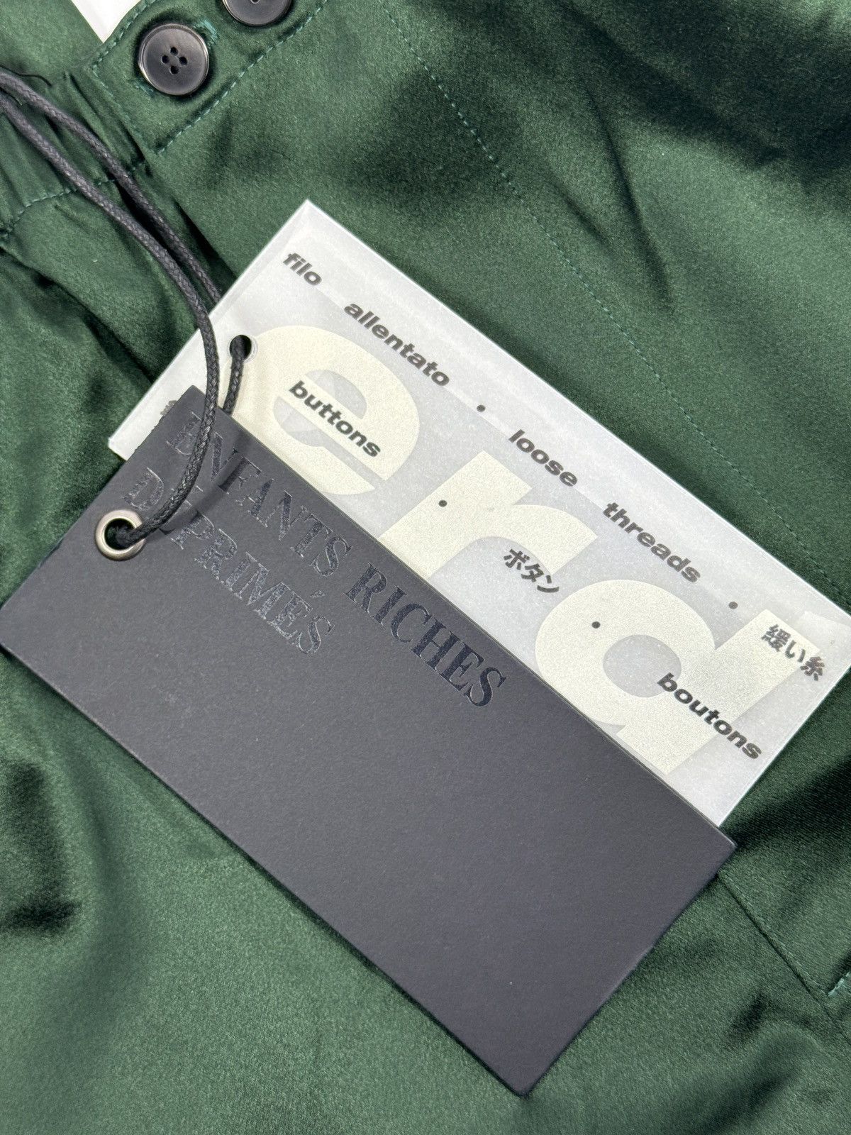 Enfants Riches Deprimes Logo-Embroidered Horn Button Pure Silk-Satin Pyjama Set RARE Size US S / EU 44-46 / 1 - 16 Thumbnail