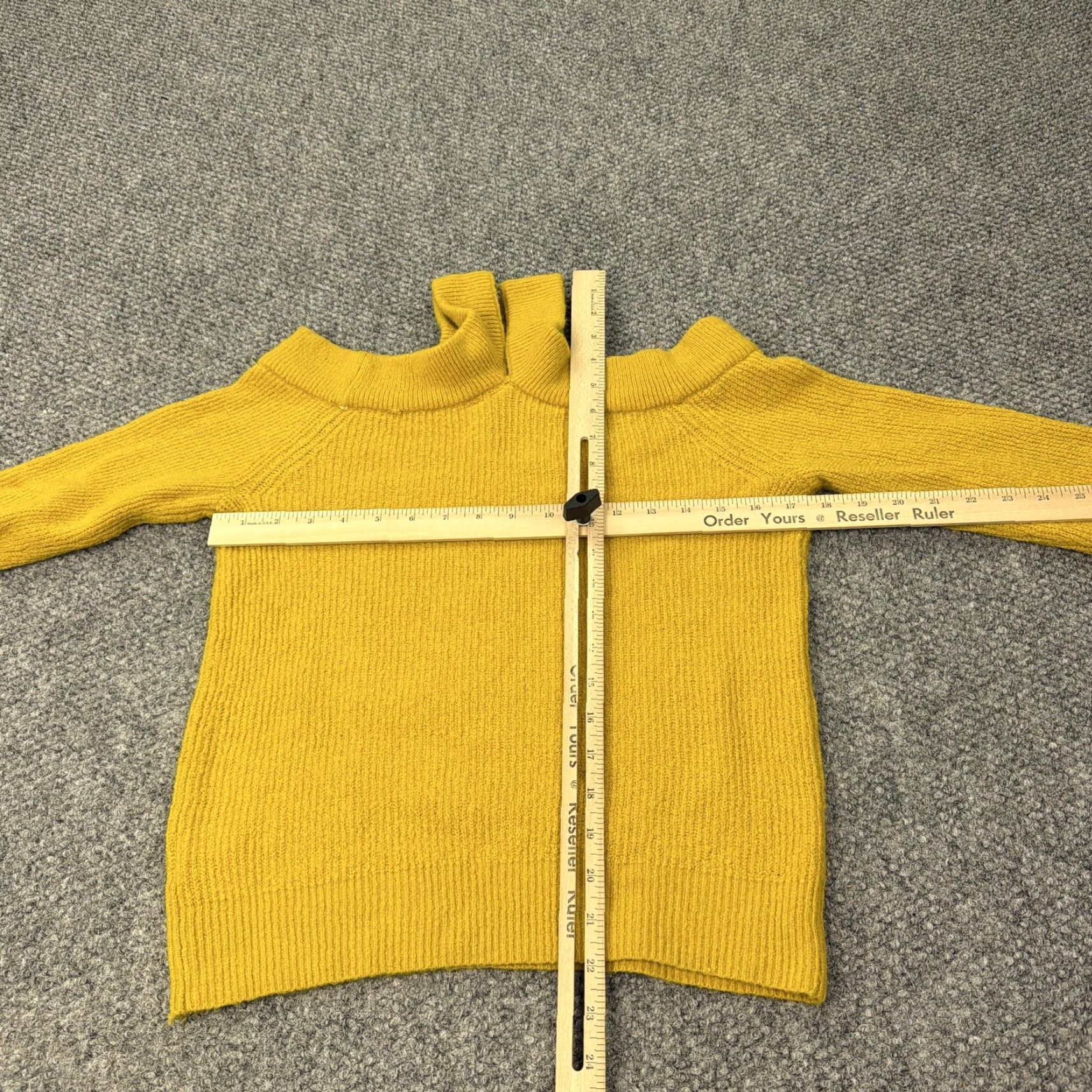 Anthropologie Anthropologie Sweater Womens PL Yellow Moth Wool Alpaca Mock Neck Pullover Knit Size L / US 10 / IT 46 - 6 Thumbnail