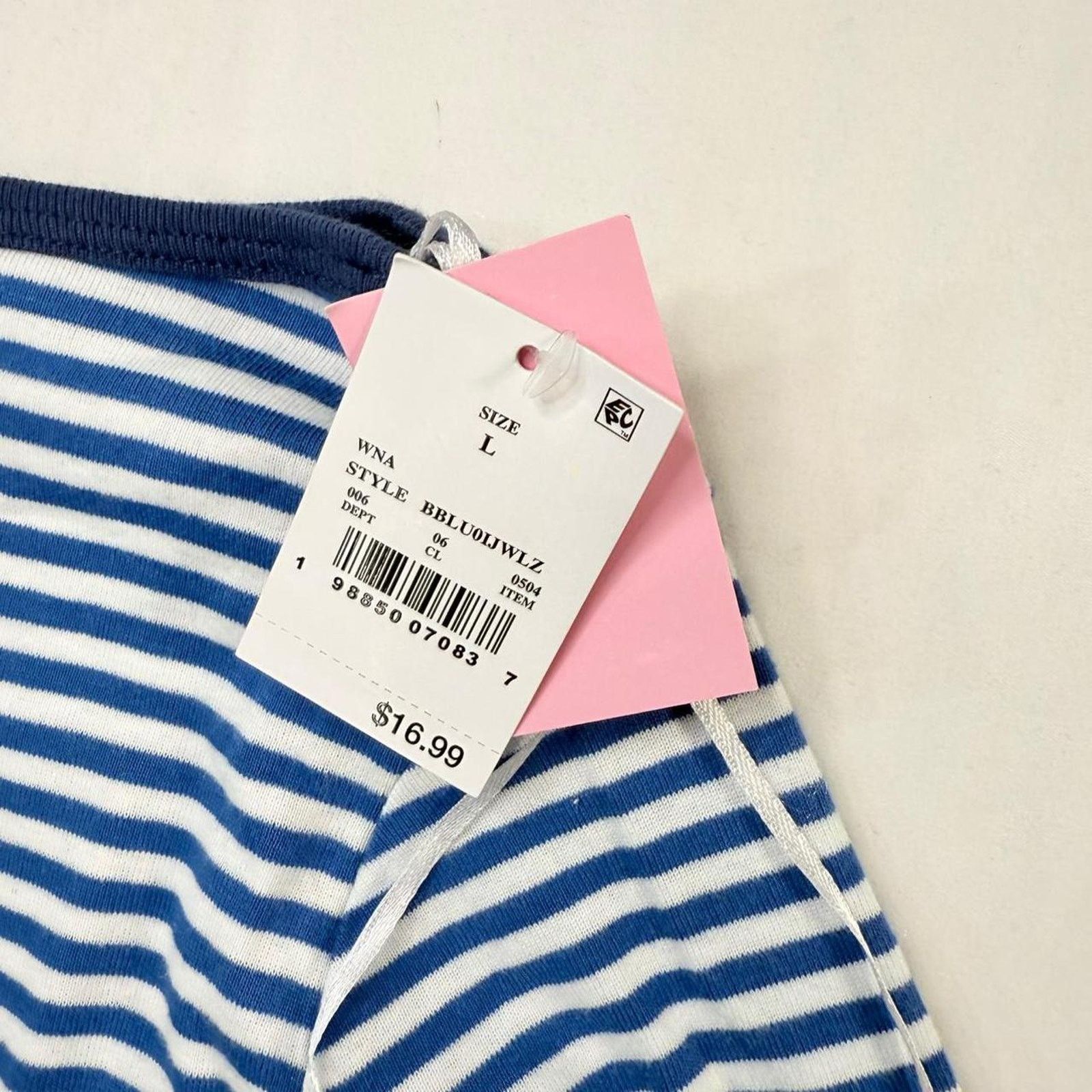 & Other Stories Blue long sleeve off shoulder Bluey shirt Sz L Size L / US 10 / IT 46 - 4 Thumbnail