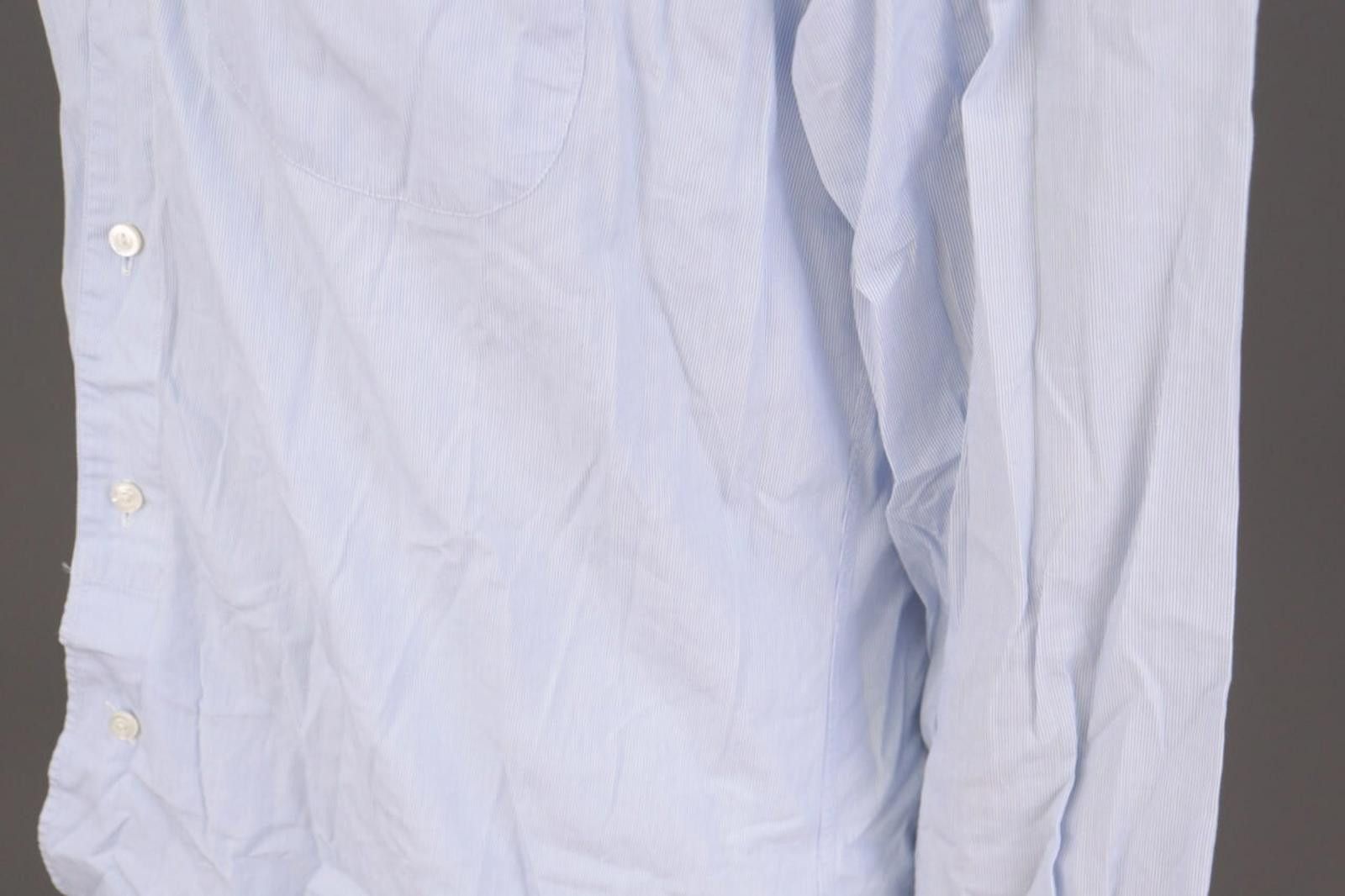 Bogloili Blue Pinstripe Collar Button Shirt Size 41 / 16