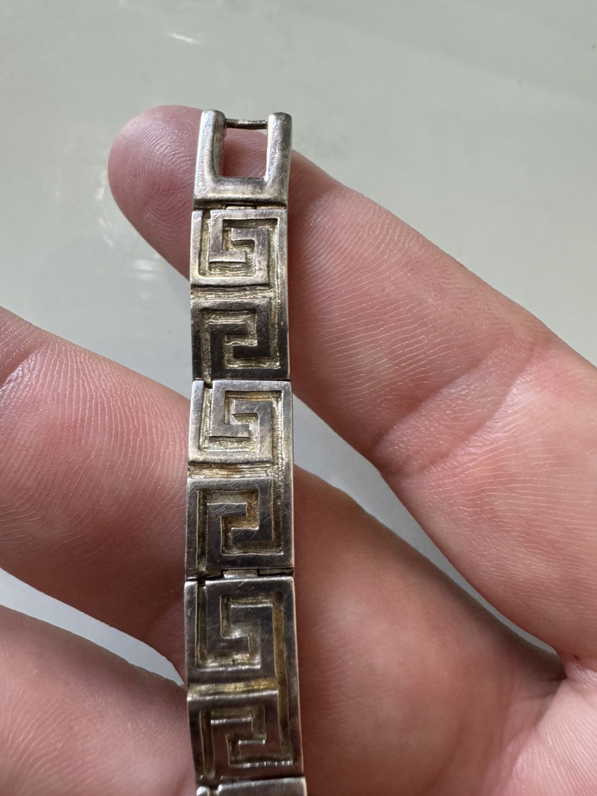 Other Geanni Sabatini Silver Watch Greek Key Bracelet Strap 19cm Size ONE SIZE - 15 Thumbnail