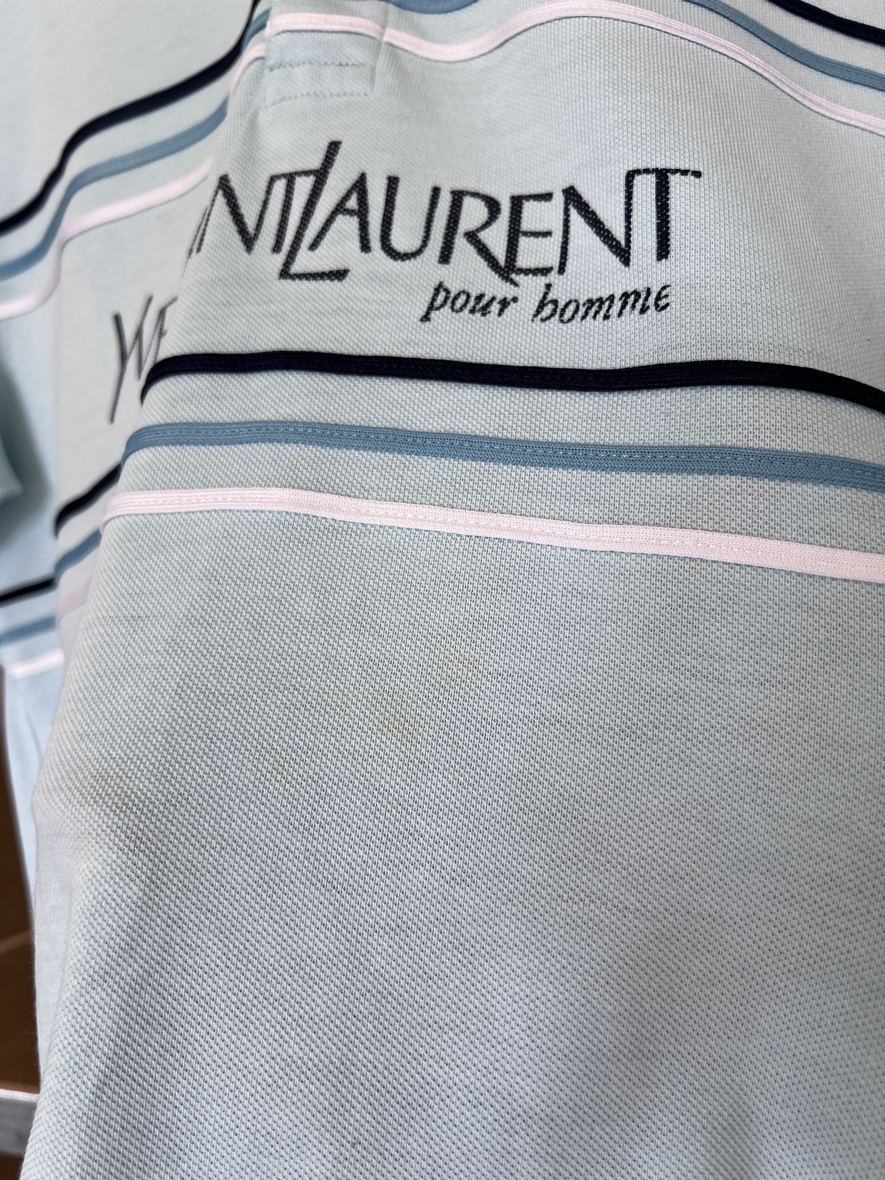 Yves Saint Laurent Yves Saint Laurent 90s Vintage Big Logo Polo Shirt Size US XL / EU 56 / 4 - 11 Thumbnail