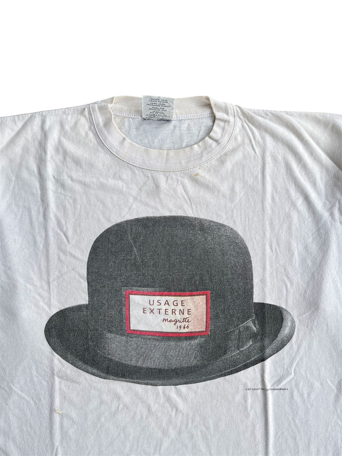 Vintage 1991 Renne Magritte Tshirt Size US L / EU 52-54 / 3 - 2 Thumbnail