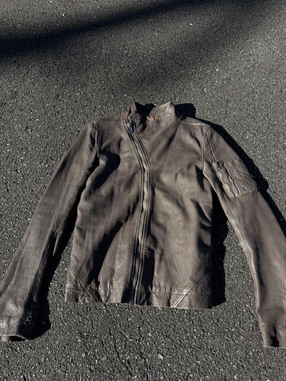 Rick Owens Rick Owens destroyed lamb skin leather jacket Size US XS / EU 42 / 0 - 4 Thumbnail