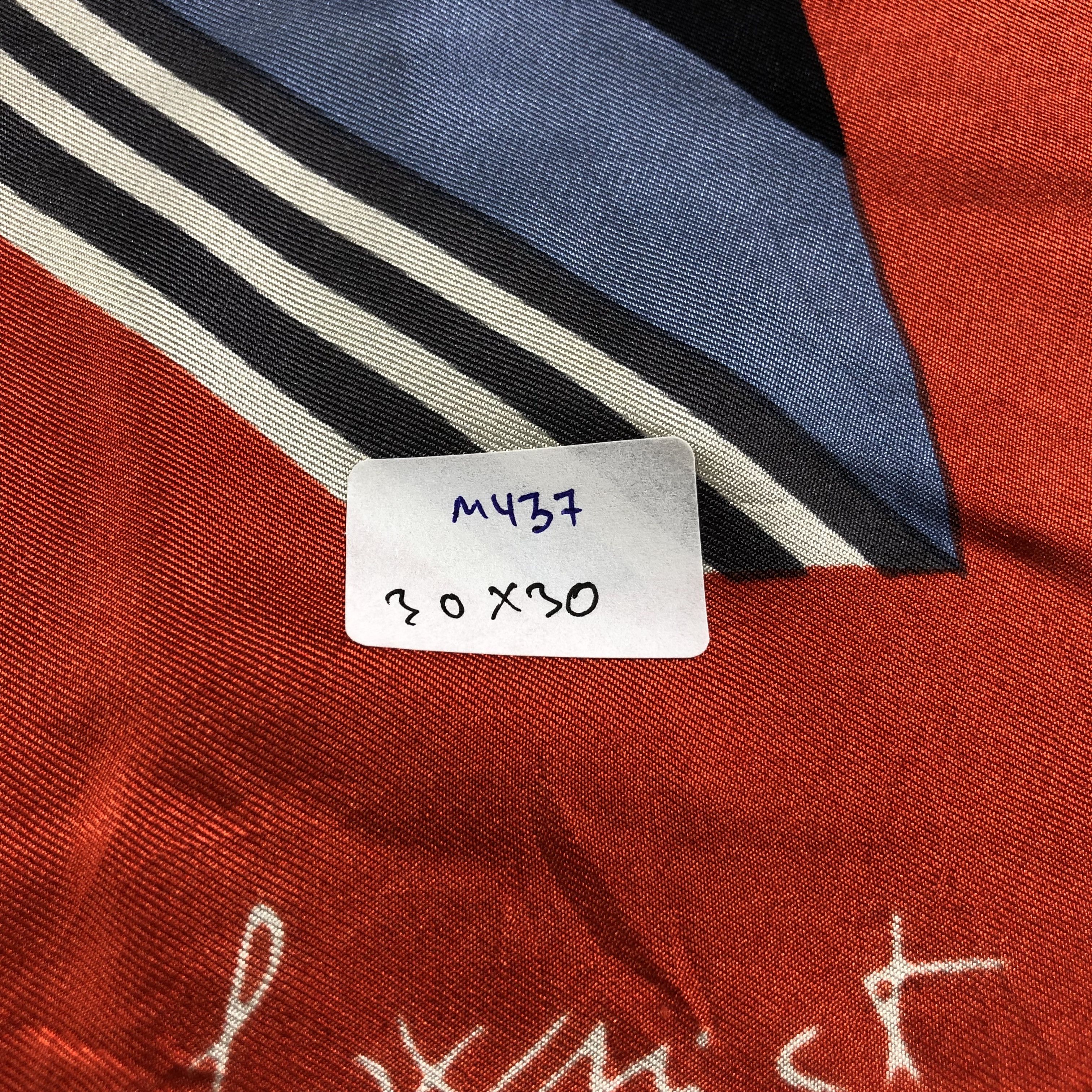 Vintage Vintage H Prochovnict Luxury Hand Rolled Silk Scarf M437 Size ONE SIZE - 8 Thumbnail