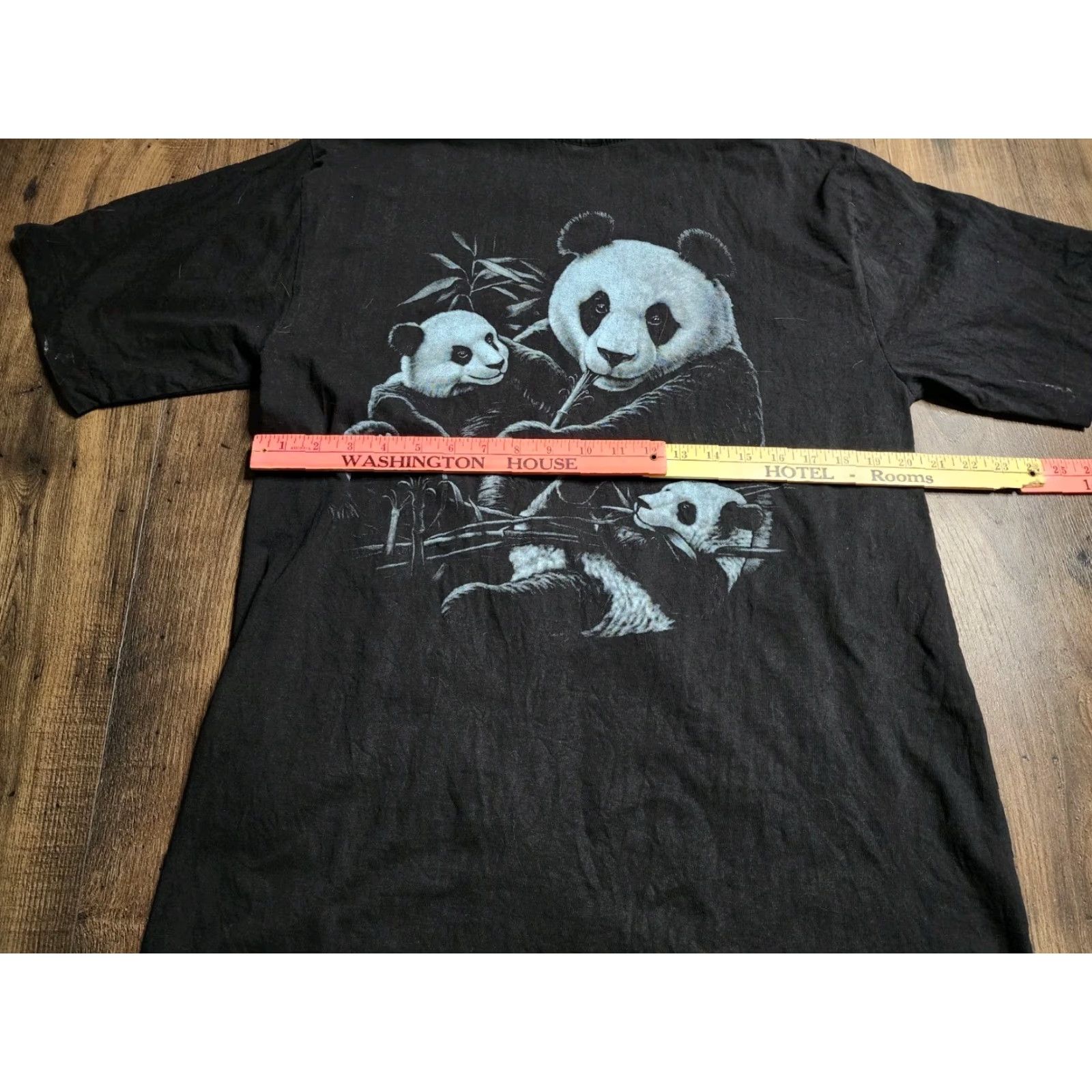 Doublet VINTAGE Metal Heaven Double-Sided Panda T-Shirt Mens XL Black Short Sleeve Metal Size US XL / EU 56 / 4 - 3 Thumbnail