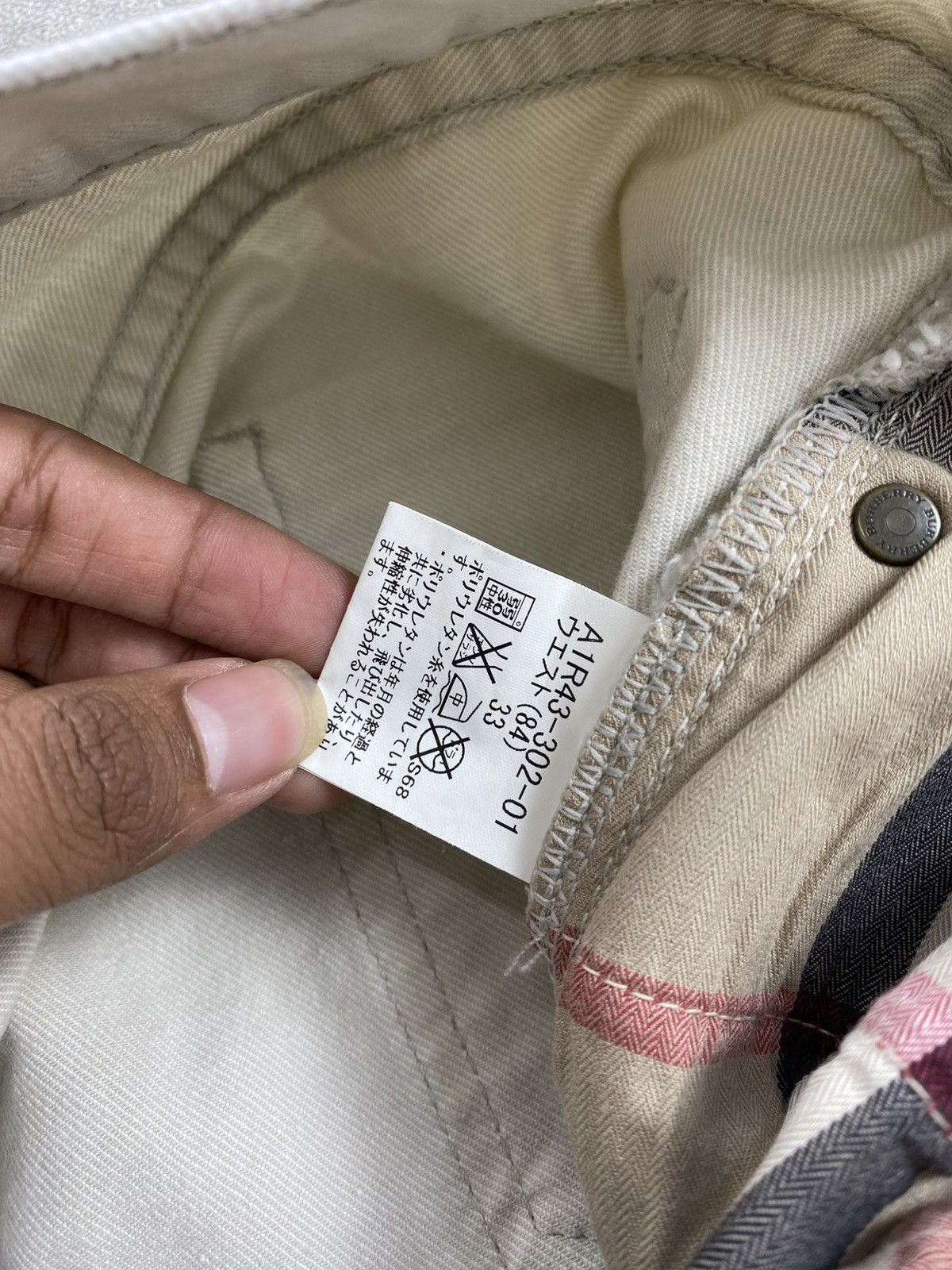 Burberry Vintage Burberry London White Straight Jeans Luxury Size US 30 / EU 46 - 9 Thumbnail