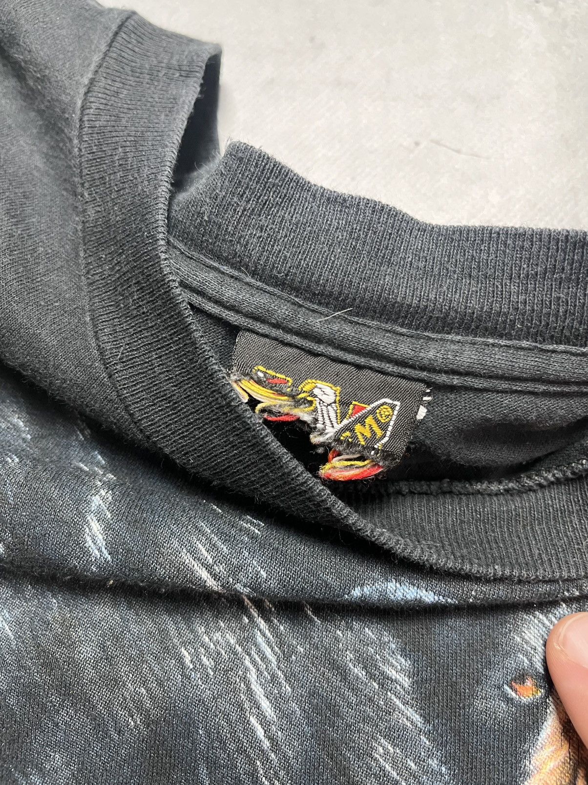 Harley Davidson VERY RARE 1994 BEAR VINTAGE 3D EMBLEM T-SHIRT Size US L / EU 52-54 / 3 - 3 Thumbnail