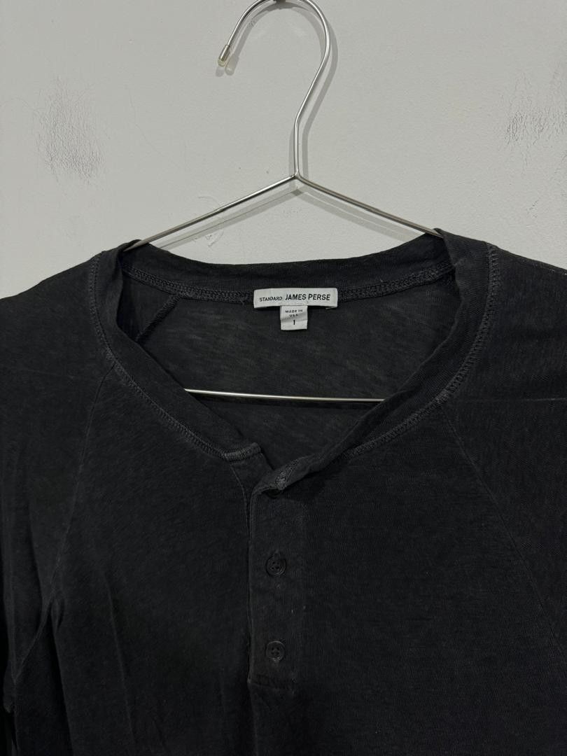 James Perse Standard James Perse Henley Long Sleeve Tee Size US S / EU 44-46 / 1 - 2 Thumbnail