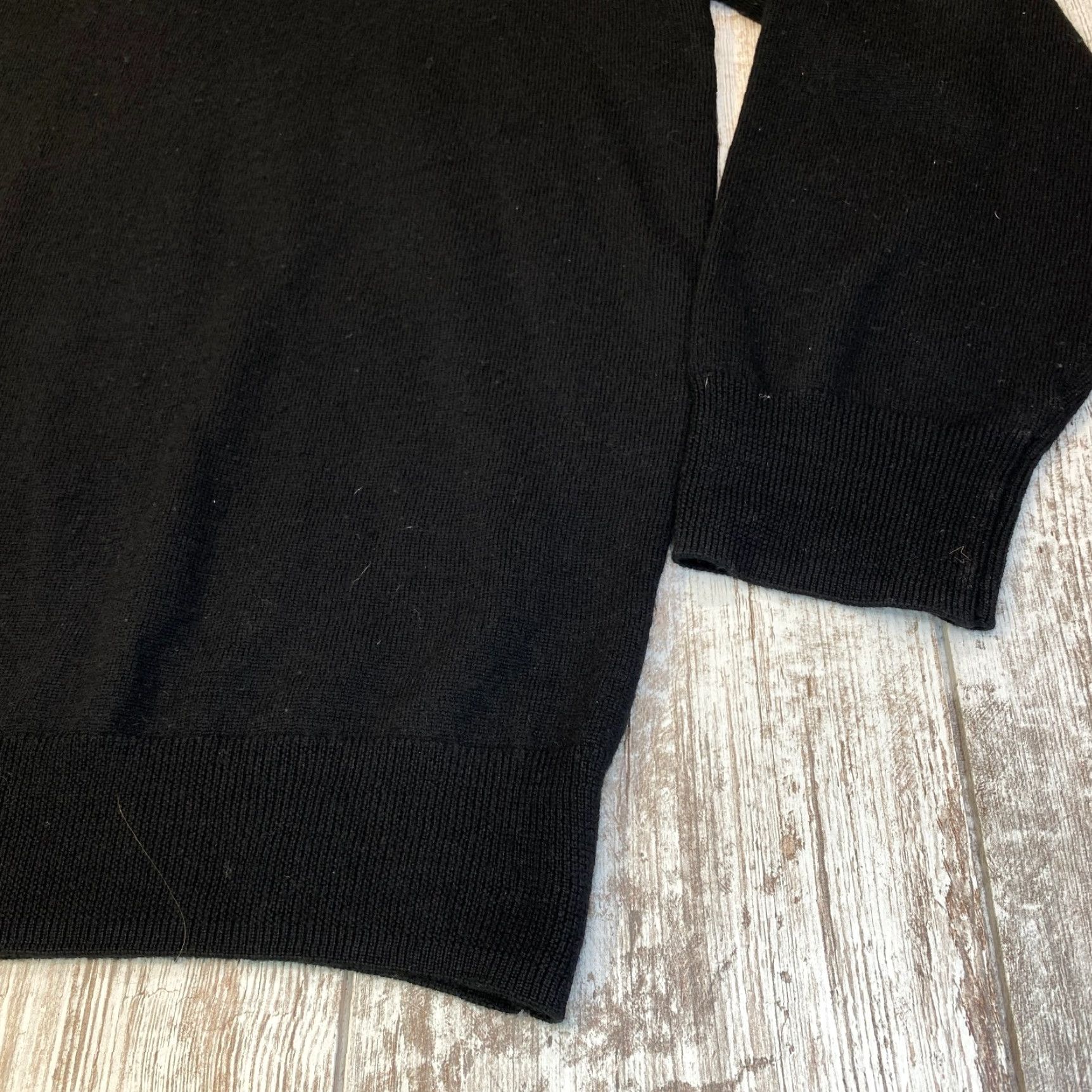 Liz Claiborne Claiborne Mens Sweater V-Neck Pullover 2XLT 100% Wool Black 7276 Size US XXL / EU 58 / 5 - 4 Thumbnail