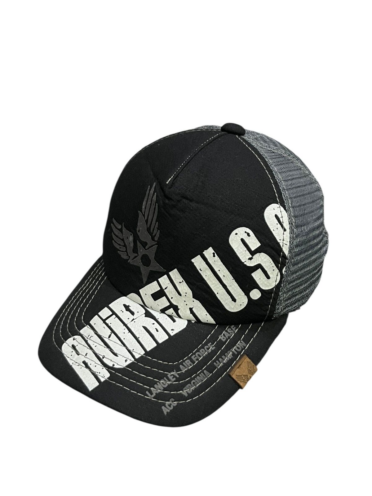 Avirex Vintage AVIREX Slant-printed Spell-out Trucker Hat Size ONE SIZE - 2 Thumbnail