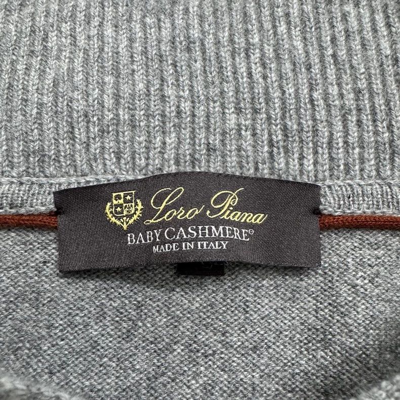 Loro Piana loro piana Gray cashmere hooded sweatshirt 2505-Nextarrow Size US L / EU 52-54 / 3 - 2 Thumbnail