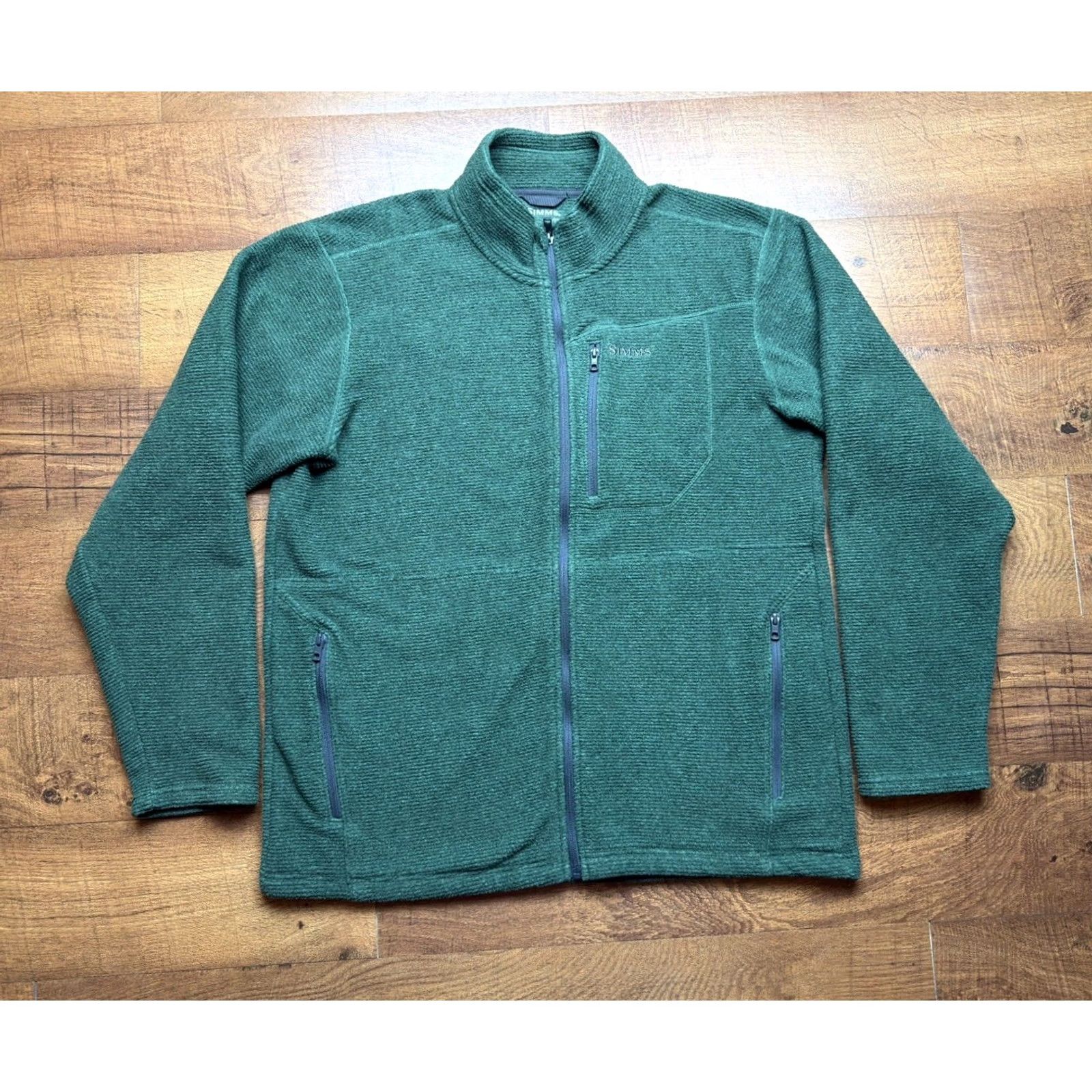 Vintage Simms Rivershed Jacket Mens XL Green Full Zip Quick Dry Fleece Fishing Size US XL / EU 56 / 4 - 2 Thumbnail