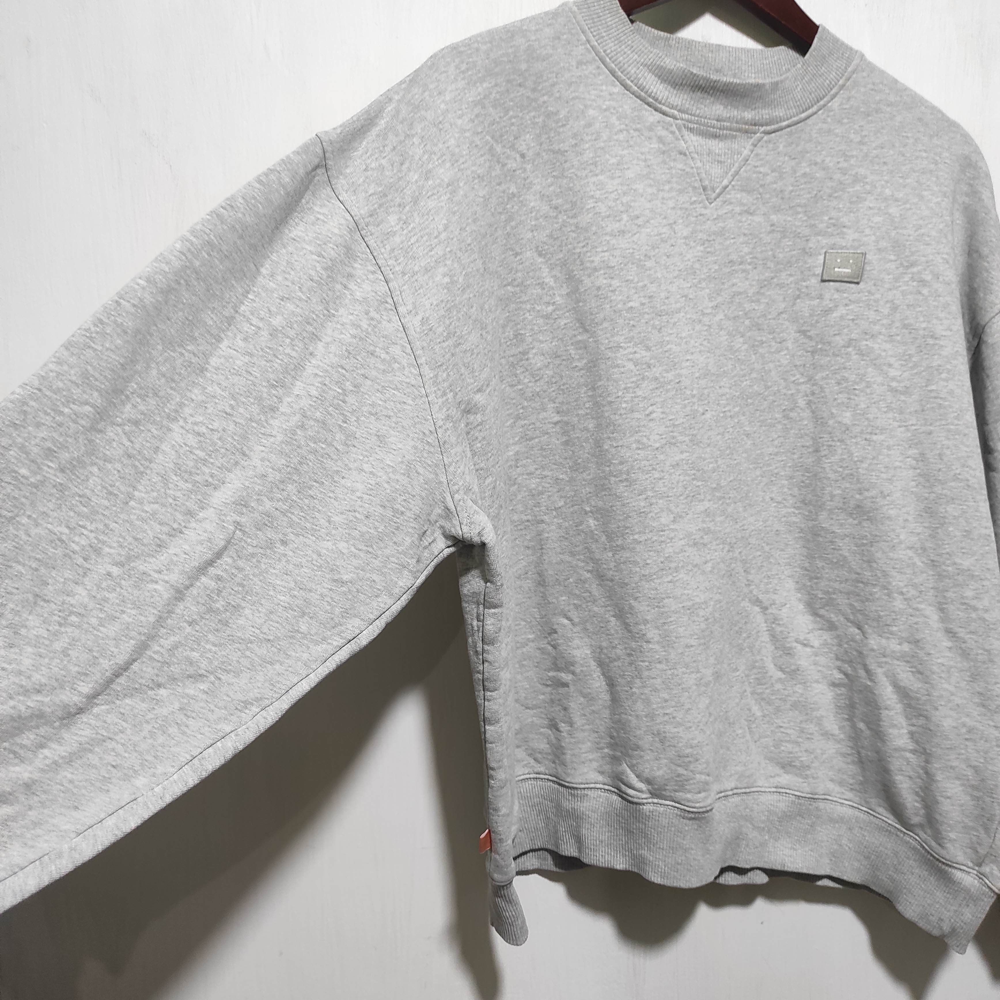 Acne Studios Acne Studio Gray Sweatshirt Face Motif Size US XS / EU 42 / 0 - 13 Thumbnail