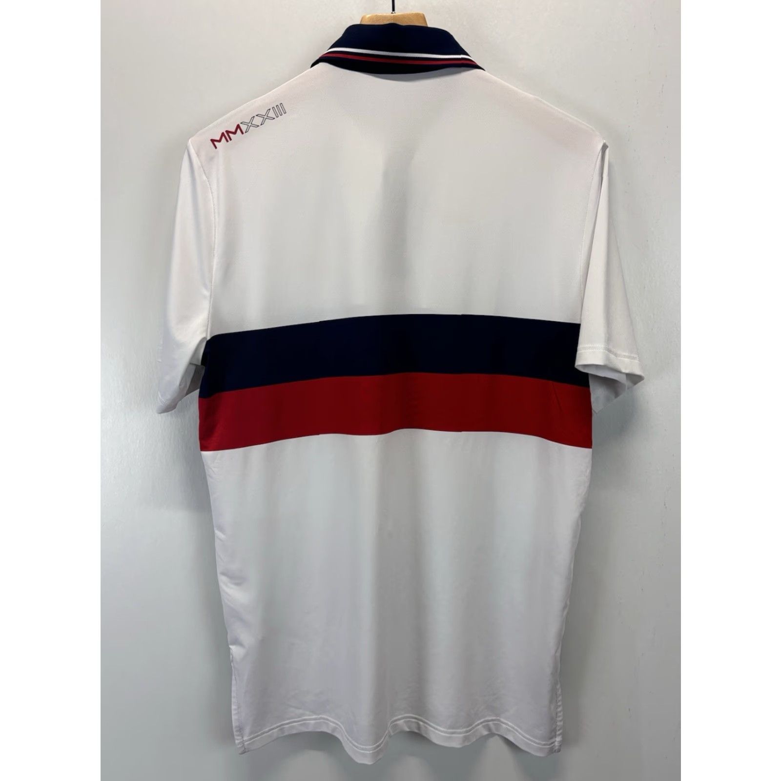 RLX Ralph Lauren RLX Ralph Lauren Polo Shirt Mens Small White Ryder Cup USA MMXXIII 2023 Polo Car Shirt Size US S / EU 44-46 / 1 - 2 Thumbnail