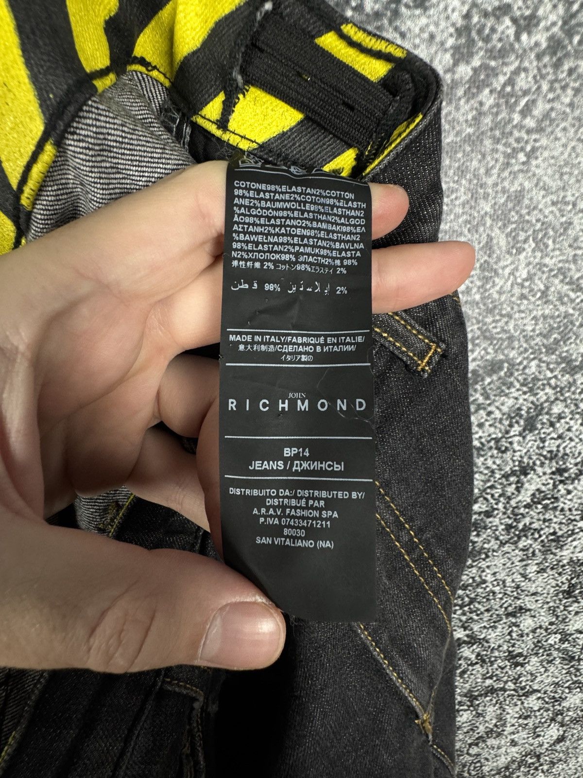 John Richmond John Richmond Denim BP14 Nero Skinny Jeans Fortaleza Italy Size 38" / US 16 / IT 52 - 9 Thumbnail