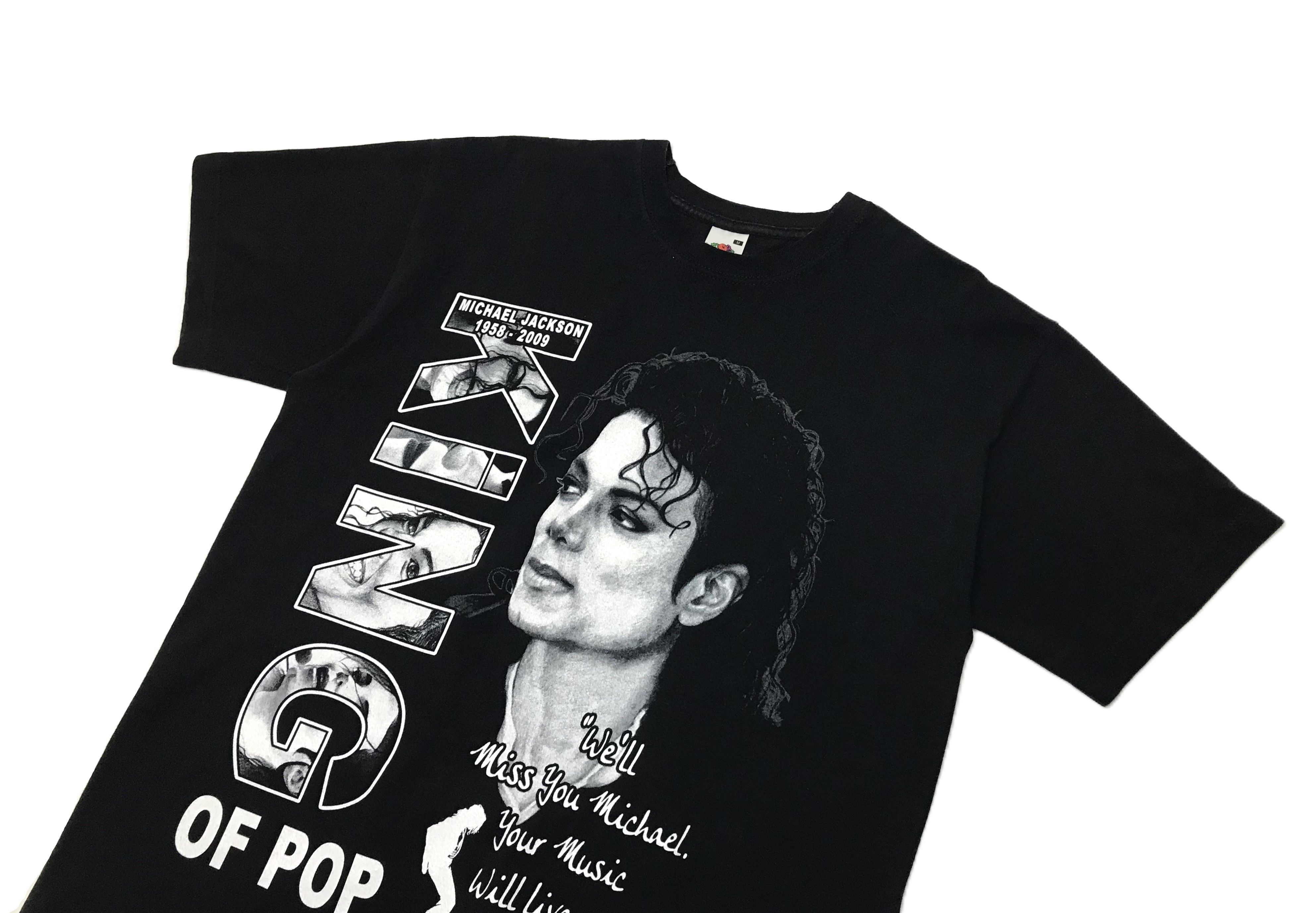Michael Jackson Michael Jackson Mens T-Shirt King Of Pop 2010 Size M Black Size US M / EU 48-50 / 2 - 3 Thumbnail