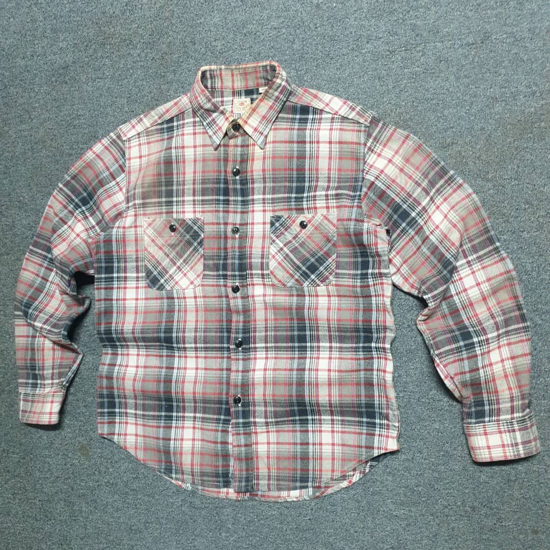 Sugar Cane 💥Sugarcane checkered Japanese brand chambray shirt Size US L / EU 52-54 / 3 - 11 Thumbnail