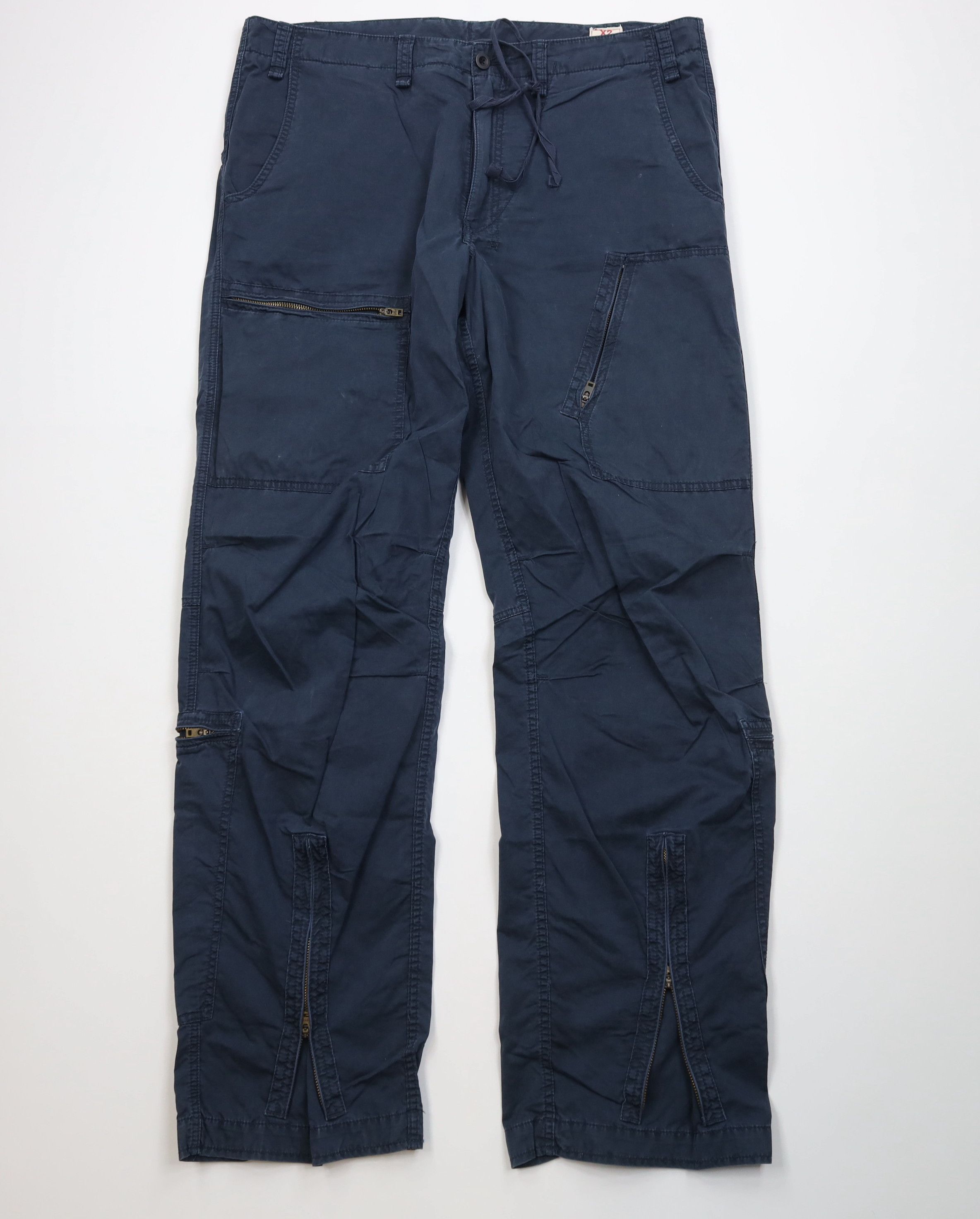 Express Vintage Y2K Express X2 Wide Leg Paratrooper Cargo Pants Size US 36 / EU 52 - 1 Thumbnail