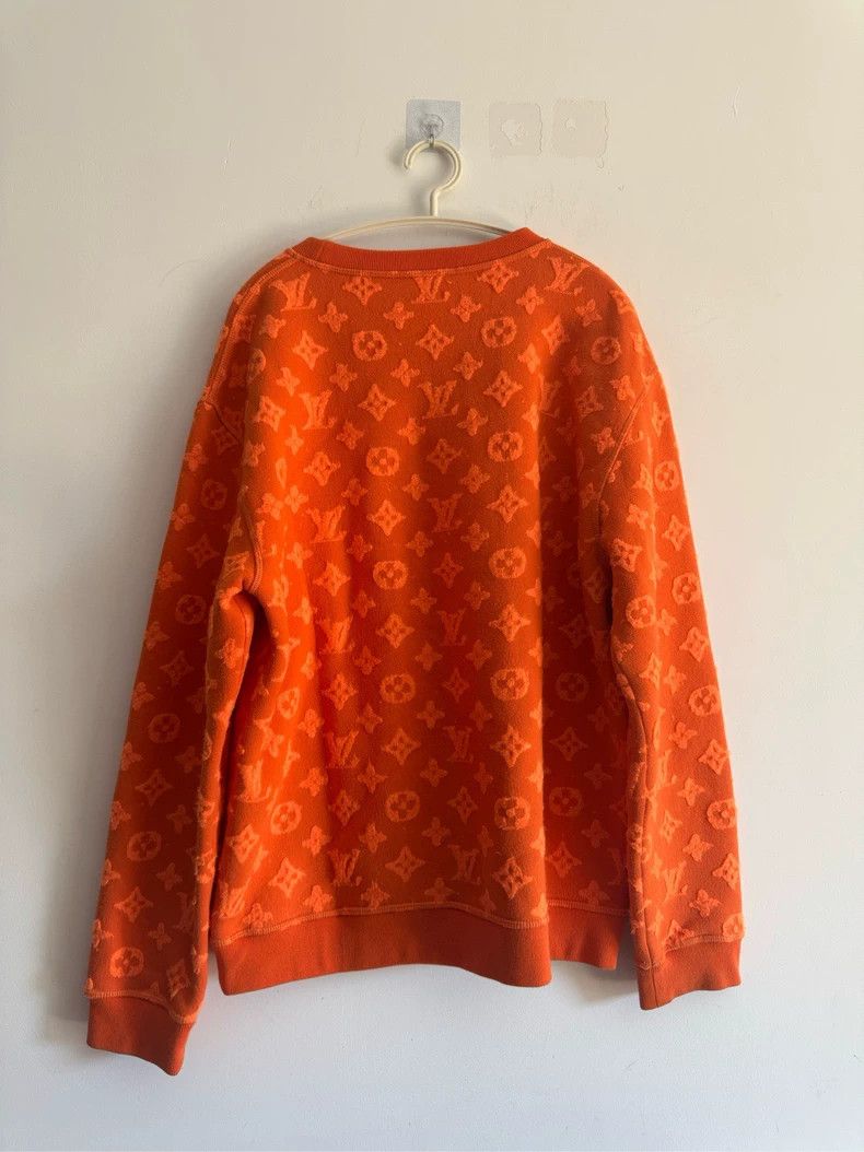 Louis Vuitton Louis Vuitton Orange logo sweatshirt Size US L / EU 52-54 / 3 - 2 Thumbnail