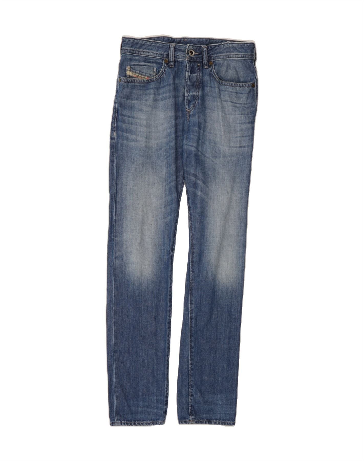 Diesel Womens Buster Regular Slim Tapered Jeans W27 L32 Blue Cotton Size 42" / US 20 - 1 Thumbnail