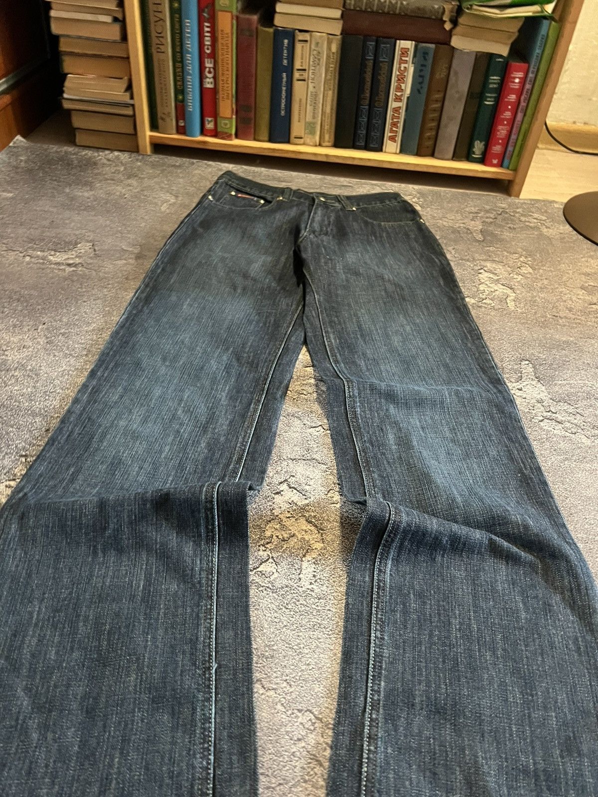 Vintage RARE Vintage Balenciaga Style Baggy Y2K Jean - Archive Avan Size US 31 - 3 Thumbnail