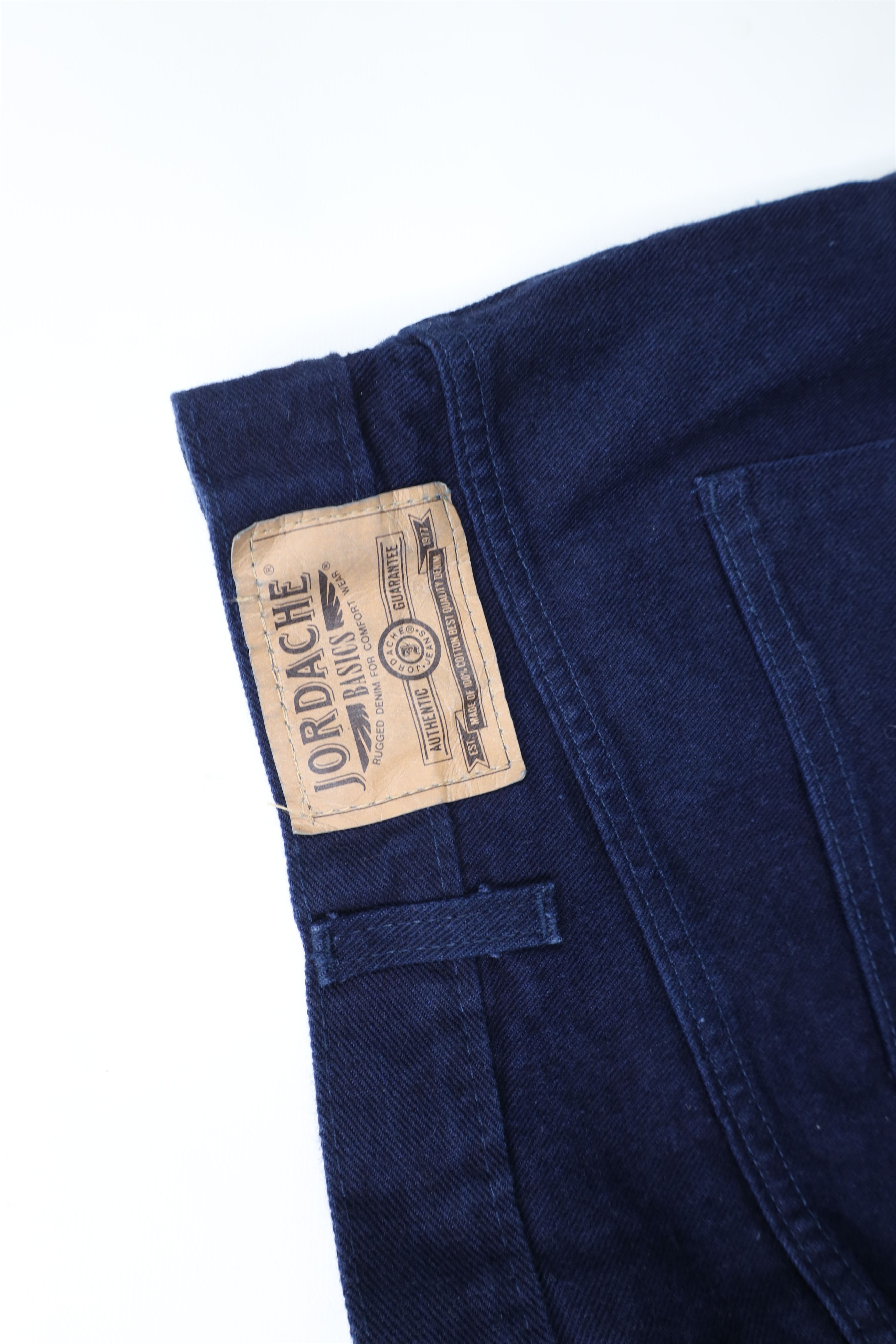 Vintage Deadstock Vintage 90s Streetwear Jean Shorts Jorts Dark Blue Size US 42 / EU 58 - 13 Thumbnail
