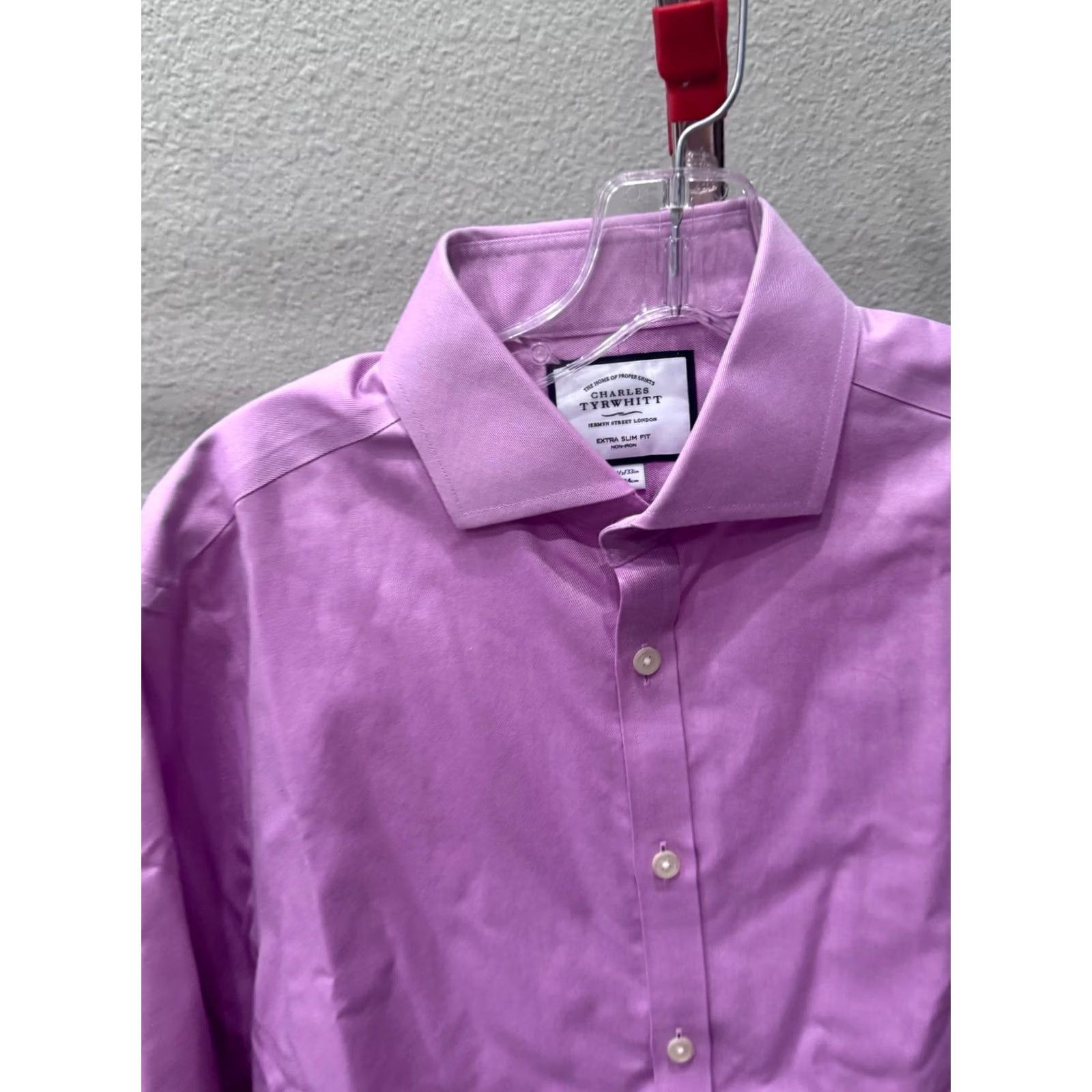 Charles Tyrwhitt Charles Tyrwhitt Lavender LONG SLEEVE SHIRT Medium M 15.5 x 33 Mens Size US M / EU 48-50 / 2 - 4 Thumbnail