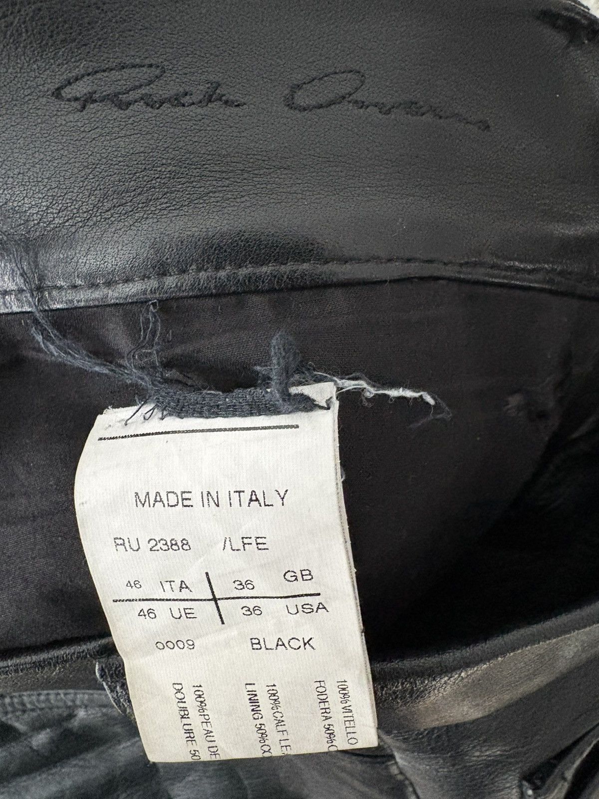 Rick Owens Crust 2009 Detroit leather calfskin pants Size US 32 / EU 48 - 3 Thumbnail