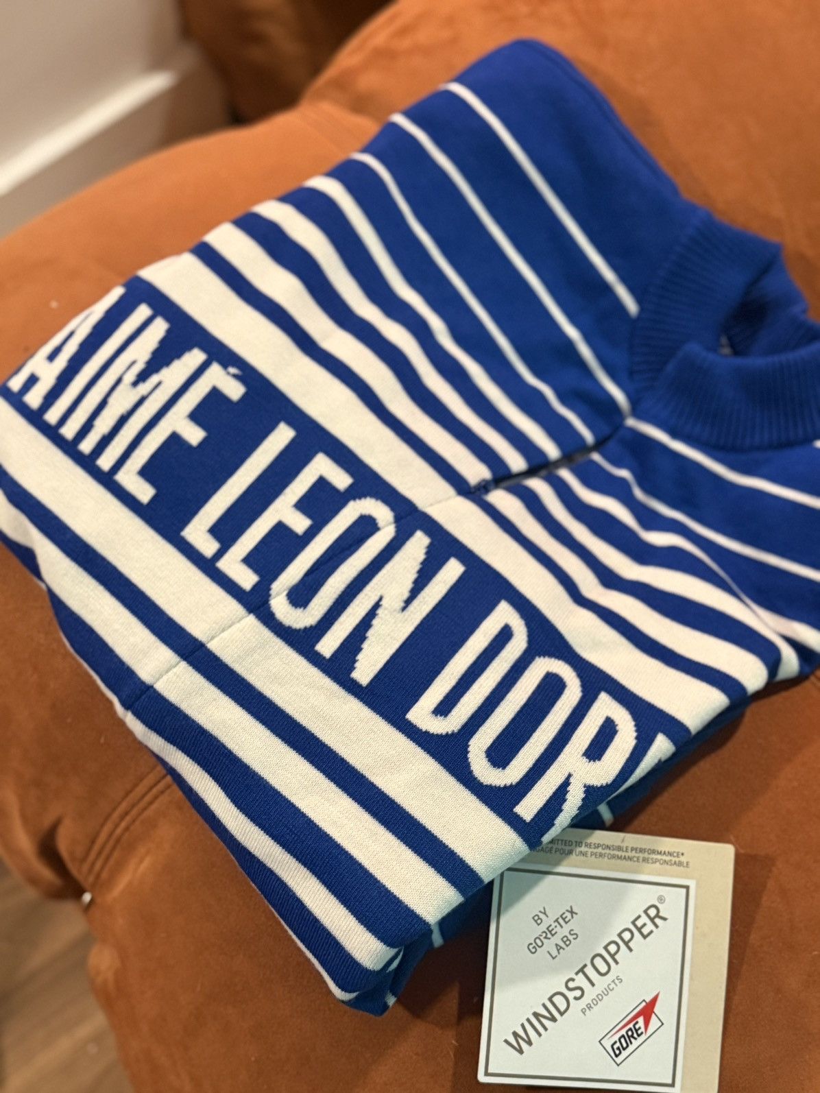 Aime Leon Dore Aimé Leon Dore Windstopper Striped Knit Cycling Jersey XS Size US XS / EU 42 / 0 - 7 Thumbnail