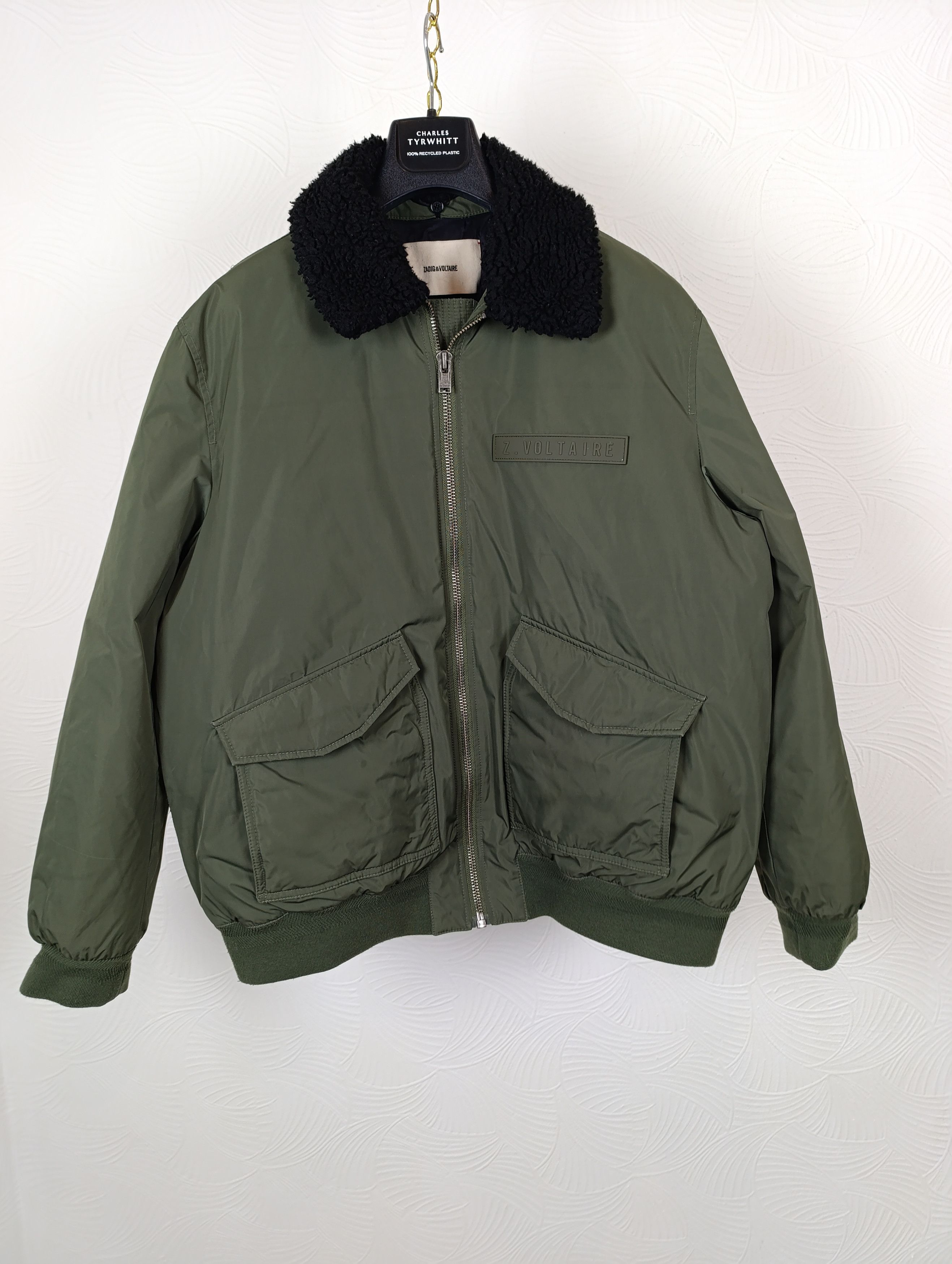 Zadig & Voltaire ZADIG VOLTAIRE MENS MATE NYLON TWILL BOMBER JACKET Size US XL / EU 56 / 4 - 1 Thumbnail