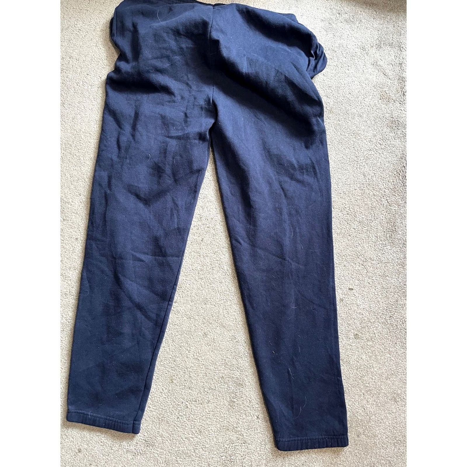 Reebok VINTAGE Reebok Sweatpants Mens Large Navy Baggy Fleece Spellout Joggers 90s Size US 33 - 3 Thumbnail