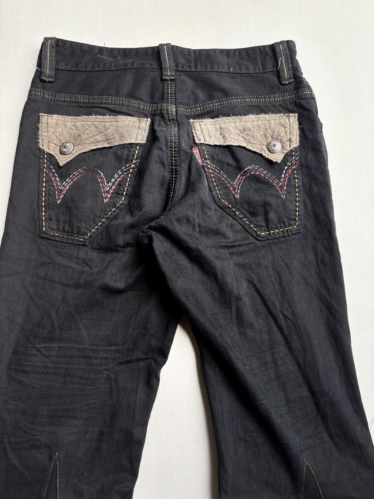Japanese Brand Lace-up flare jeans Size US 30 / EU 46 - 6 Thumbnail