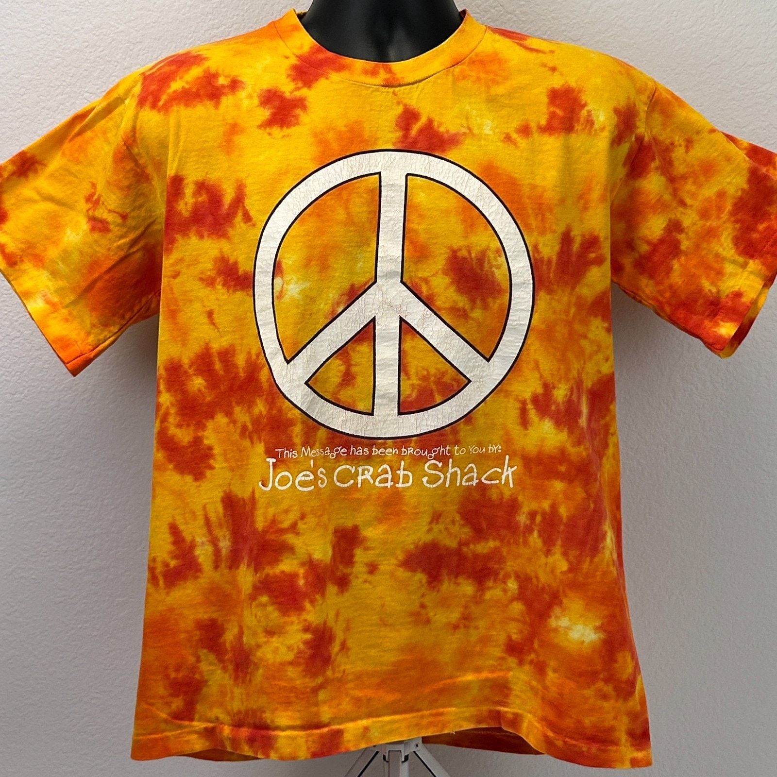 Vintage Vintage Joes Crab Shack T Shirt Mens L Large Orange 90s Size US L / EU 52-54 / 3 - 2 Thumbnail