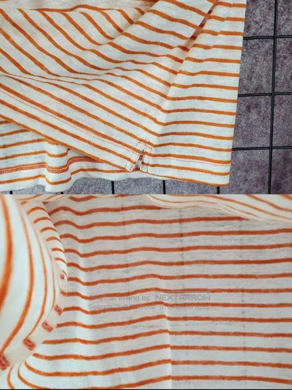 Burberry Burberry Summer Orange Striped Short Sleeve Tee. Size M / US 6-8 / IT 42-44 - 9 Thumbnail