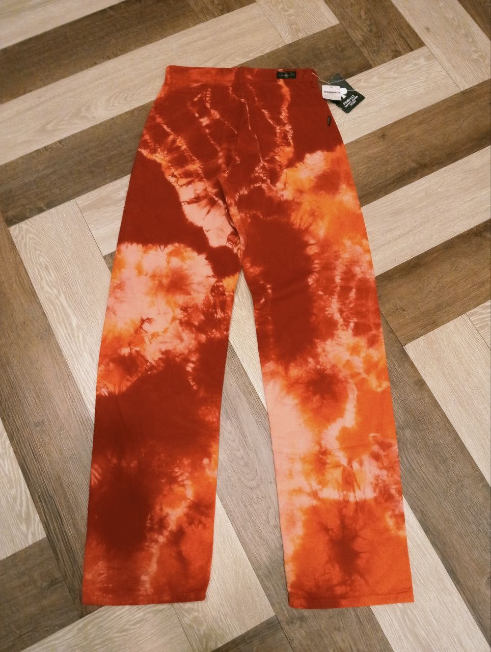 Fiorucci VINTAGE FIORUCCI SAFETY JEANS TIE-DYE WIDE PANTS Size US 28 / EU 44 - 8 Thumbnail