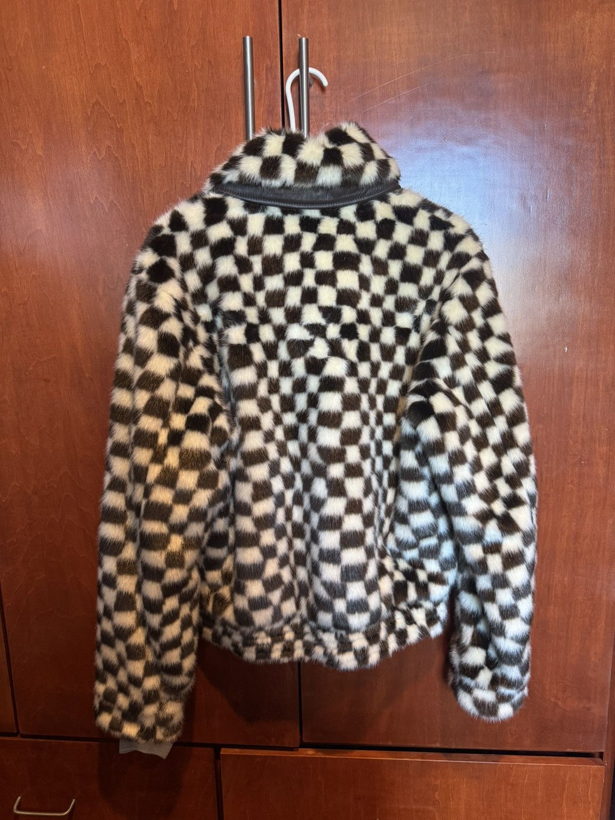 Amiri Amiri Men's Checkered Faux-Fur Bomber Jacket Size US L / EU 52-54 / 3 - 2 Thumbnail