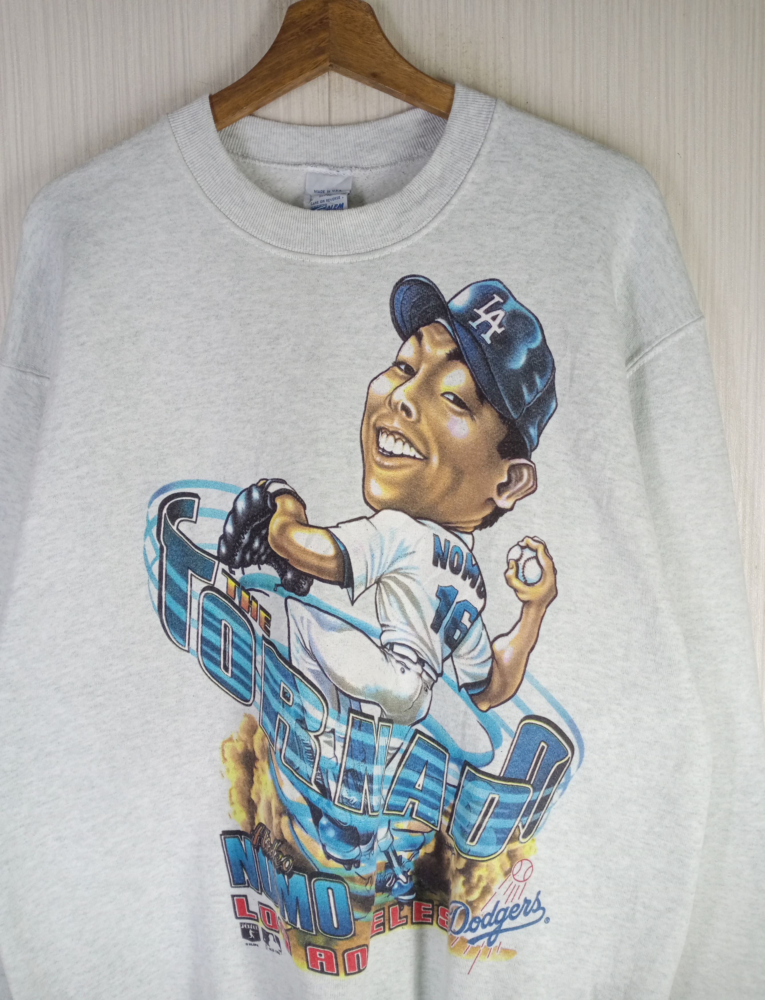 MLB Rare Vintage The Tonardo Hideo Nomo Dodgers Sweatshirt Size US L / EU 52-54 / 3 - 2 Thumbnail