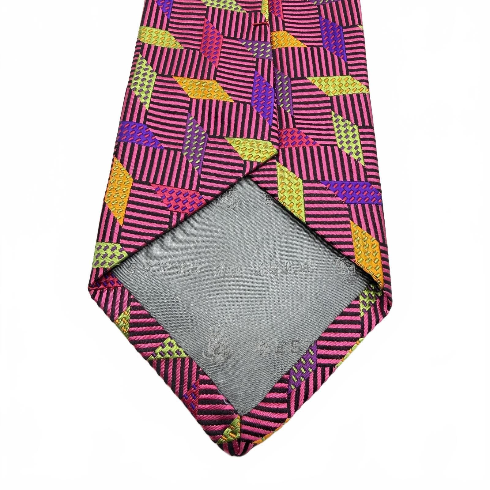 Robert Talbott Robert Talbott Tie Men's Pink Geometric Shapes Best of Class Size ONE SIZE - 2 Thumbnail