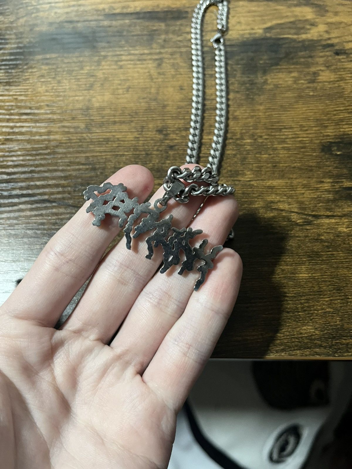 Other Haunted metal logo silver chain Size ONE SIZE - 2 Thumbnail