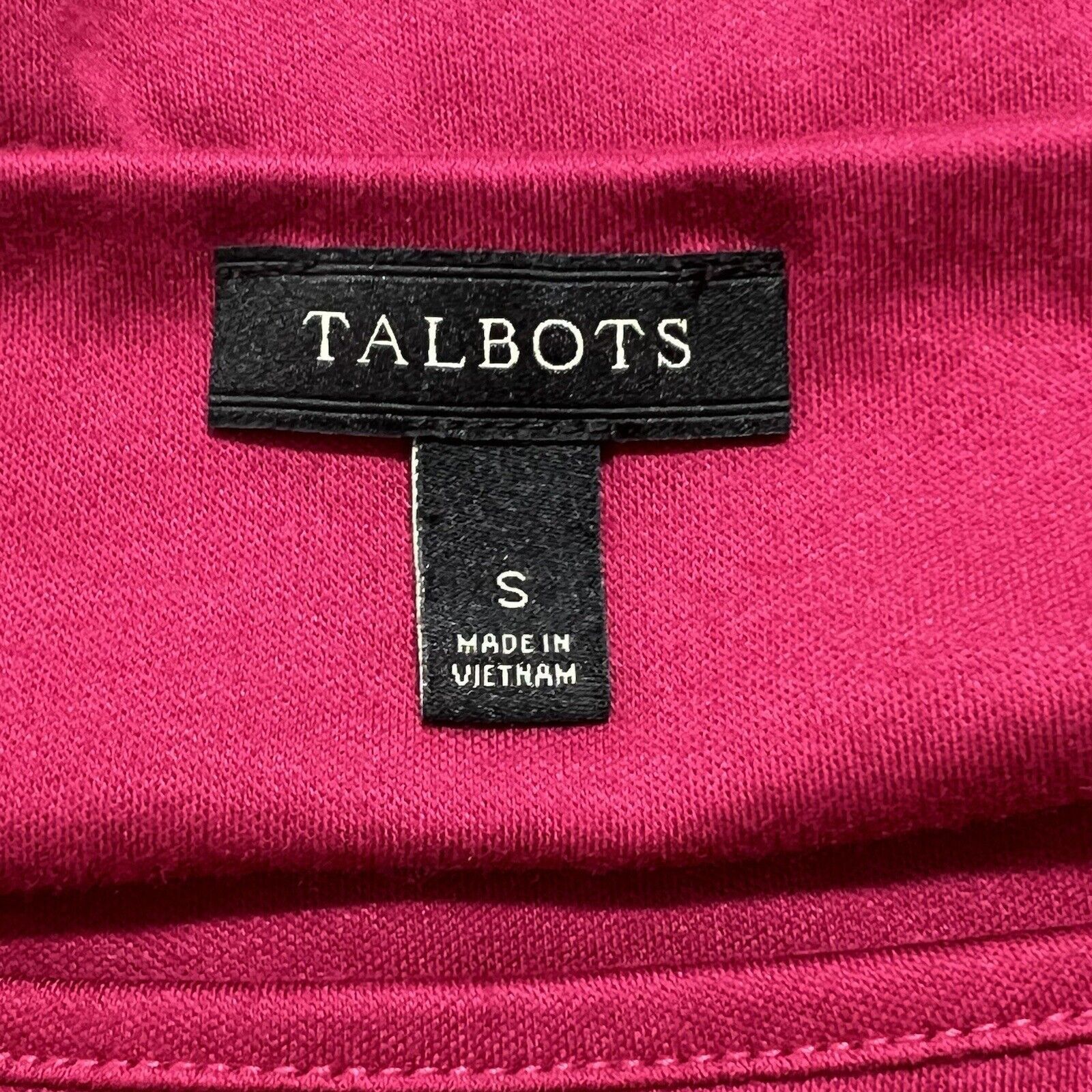 Other Talbots Small Boatneck T Shirt Hot Pink Diamond Jewels Top Size S / US 4 / IT 40 - 4 Thumbnail