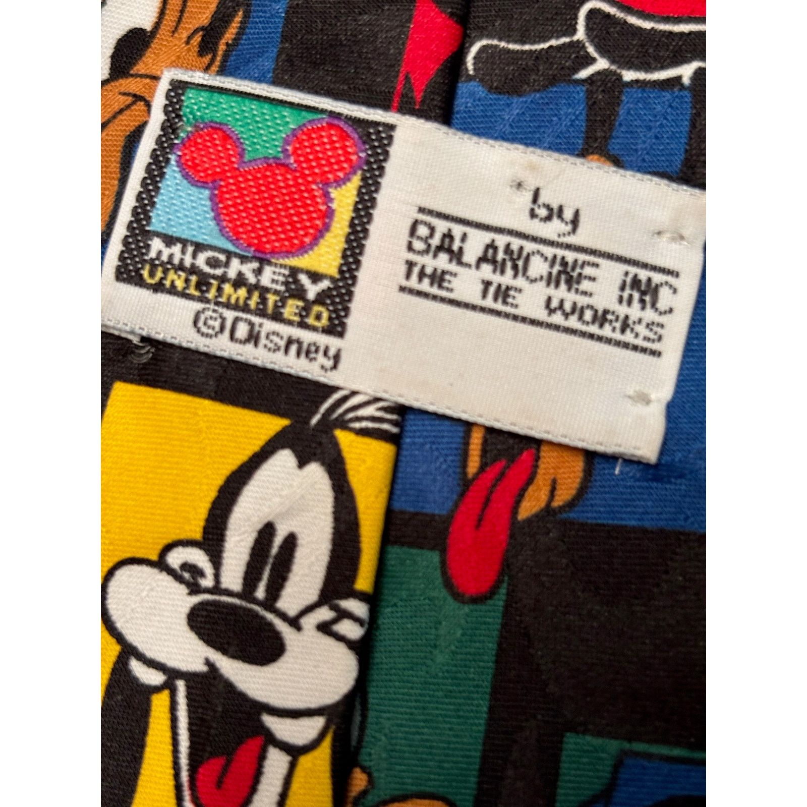 Disney Vintage Disney Mickey Mouse Tie Goofy Donald Pluto Size ONE SIZE - 4 Thumbnail