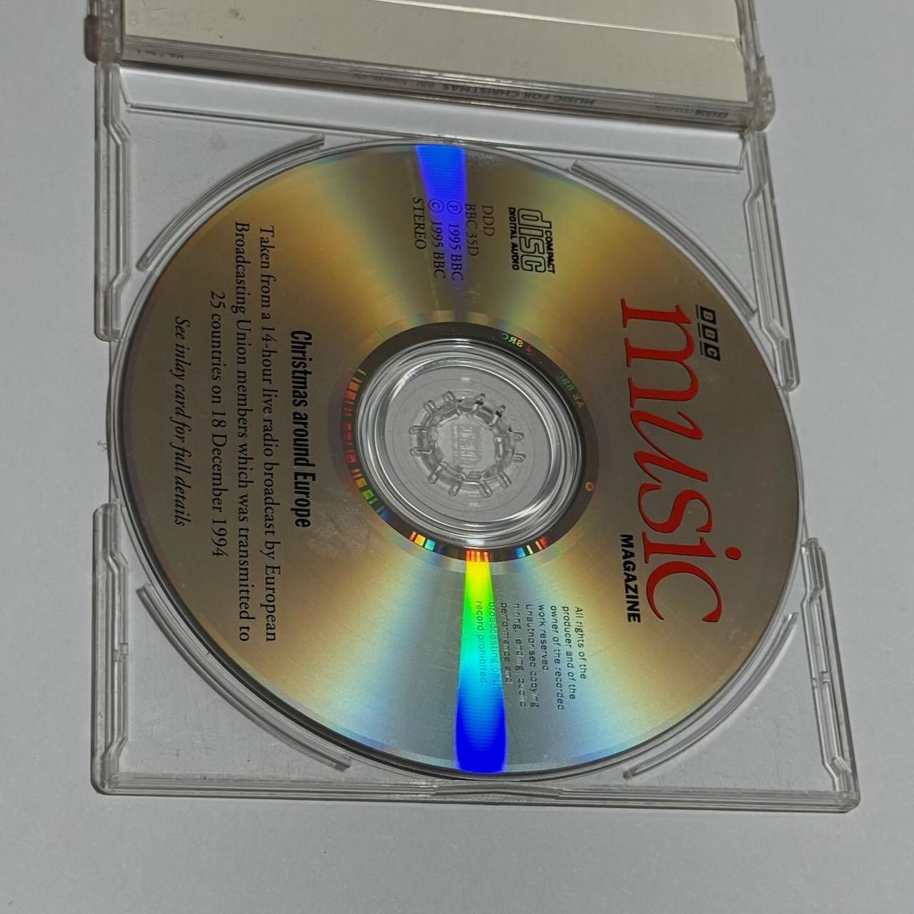 Designer BBC LIVE Music for Christmas CD 1994 RARE EUROPE Release Size ONE SIZE - 3 Thumbnail