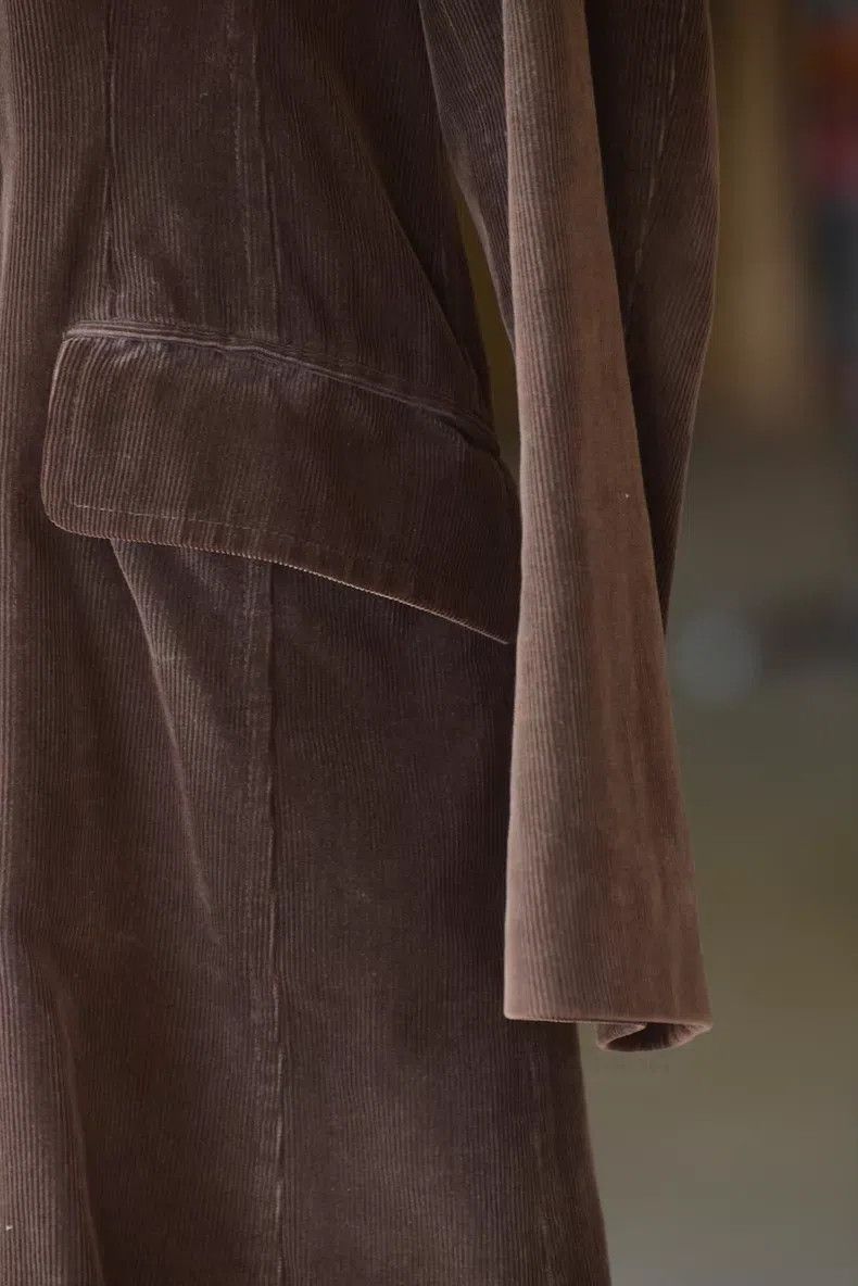 Comme des Garcons Comme Des Garcons Brown Corduroy Double-breasted Coat Size M / US 6-8 / IT 42-44 - 4 Thumbnail