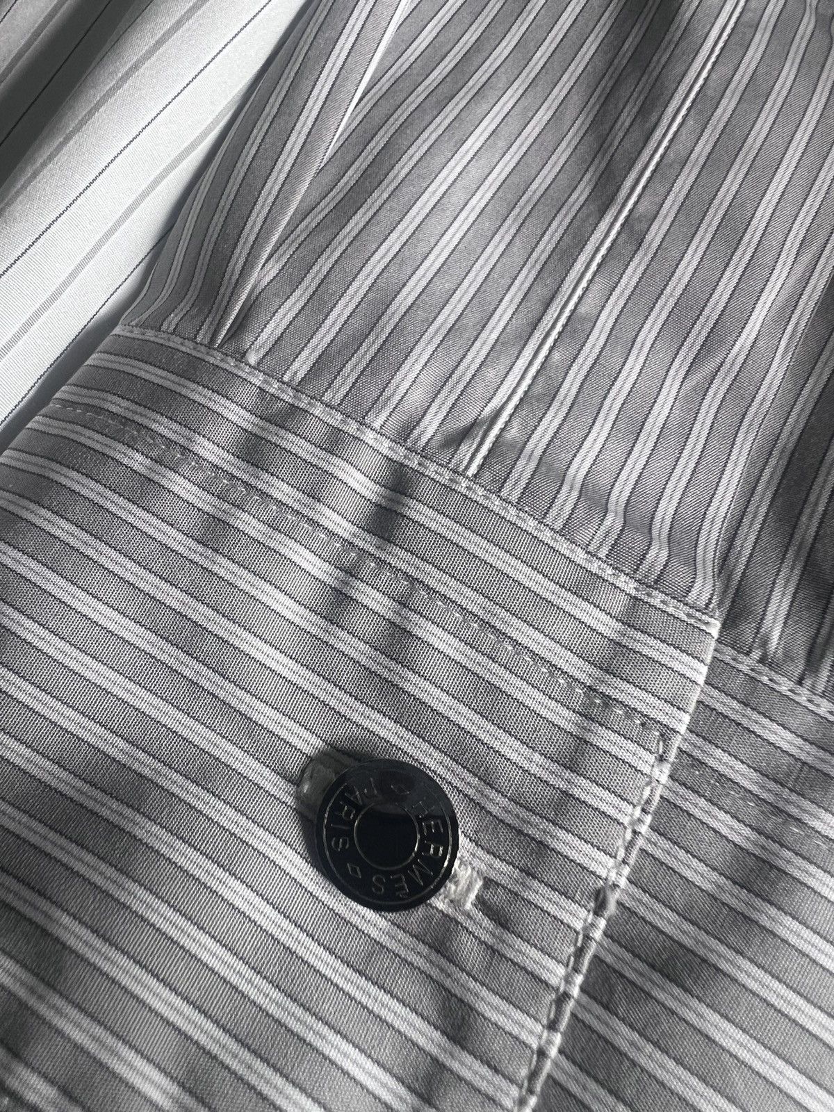 Hermes Hermes Double Layered Stripe Shirt Size US M / EU 48-50 / 2 - 2 Thumbnail