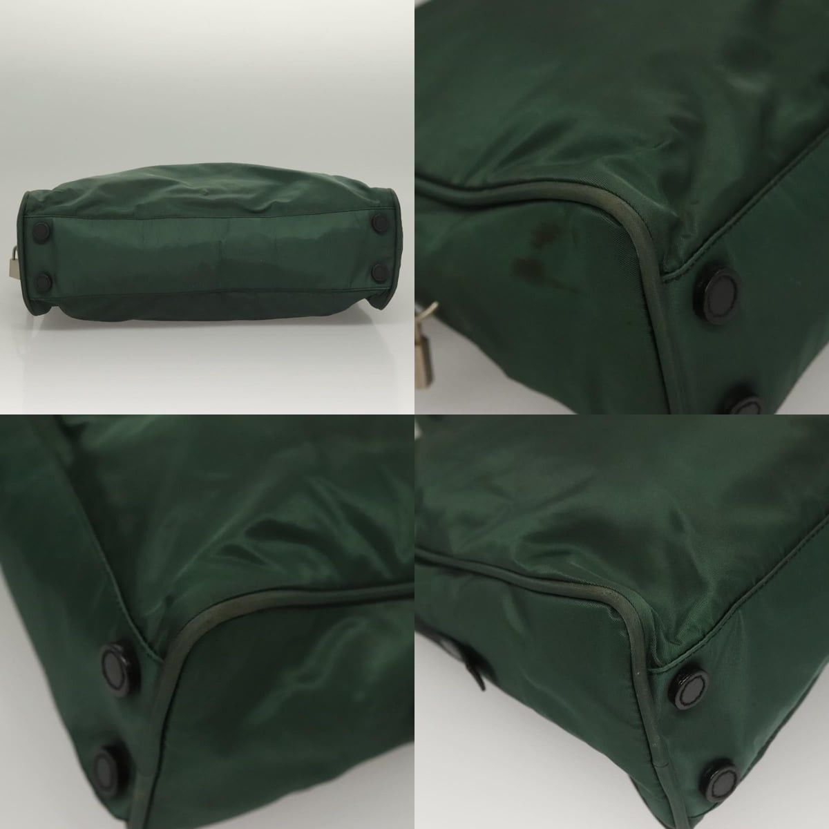 Prada PRADA Hand Bag Nylon Khaki Silver Size ONE SIZE - 10 Thumbnail