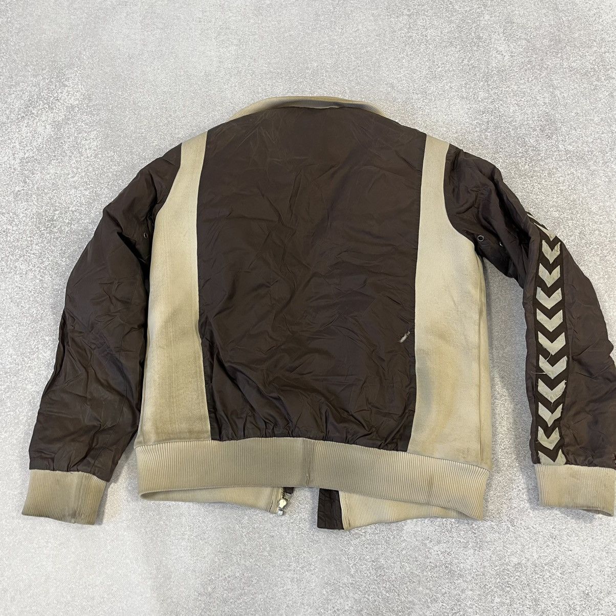 Hummel Brown Hummel bomber jacket vintage trashed Size US XL / EU 56 / 4 - 16 Thumbnail
